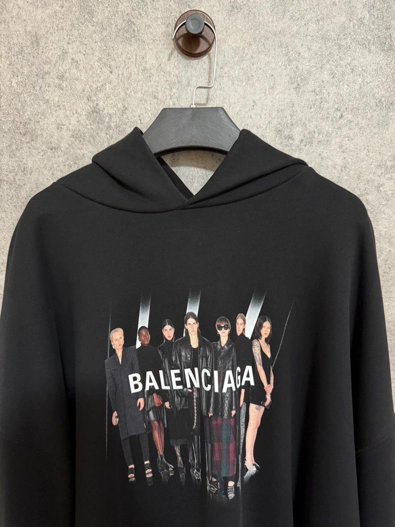 Balenciaga Balenciaga Black Band Hoodie Hoodie Size US M / EU 48-50 / 2 - 2 Thumbnail