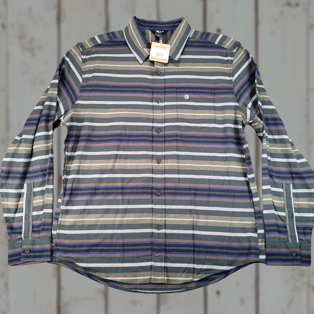 Eddie Bauer Eddie Bauer Field Flannel Flex 2.0 Shirt Mens Large Green Striped Button Up New Size US L / EU 52-54 / 3 - 1 Thumbnail