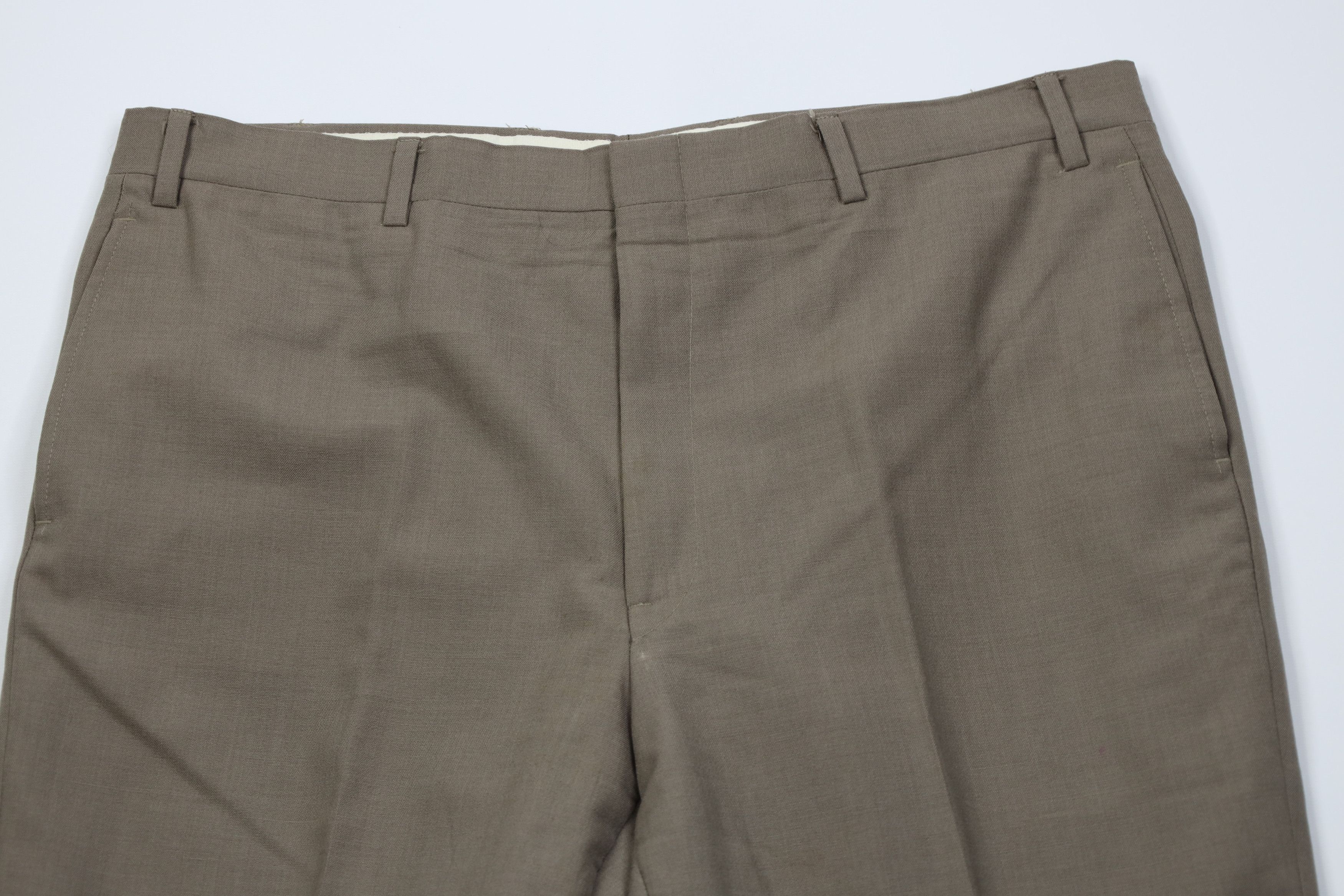 Jos. A. Bank Vintage 90s Jos A Bank Wool Knit Wide Leg Chino Pants USA Size US 38 / EU 54 - 2 Thumbnail