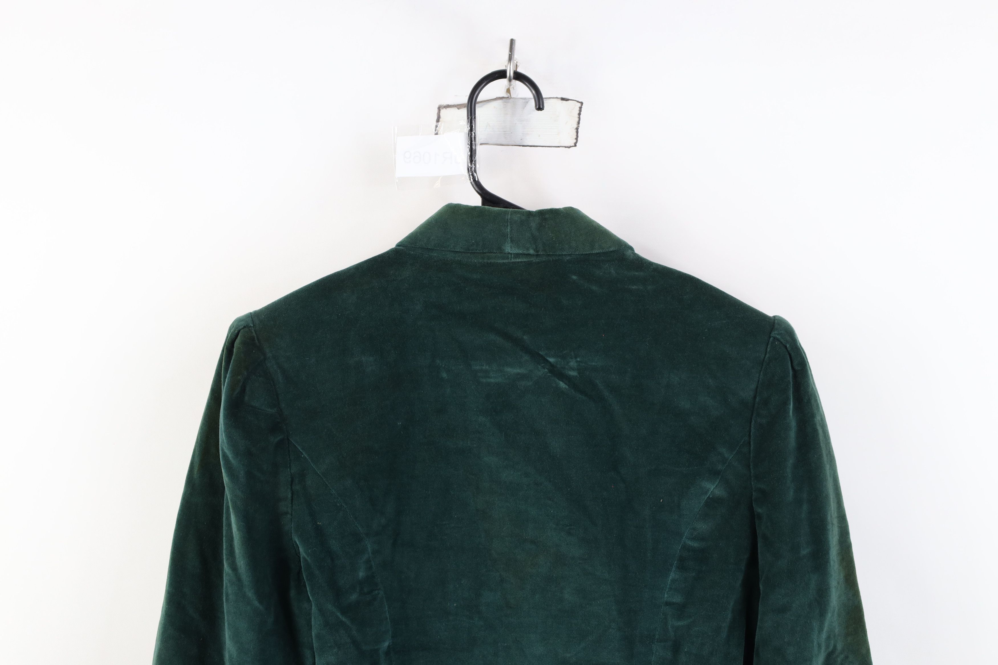 Vintage Vintage 50s 60s Streetwear Velour Blazer Jacket Green USA Size M / US 6-8 / IT 42-44 - 12 Thumbnail