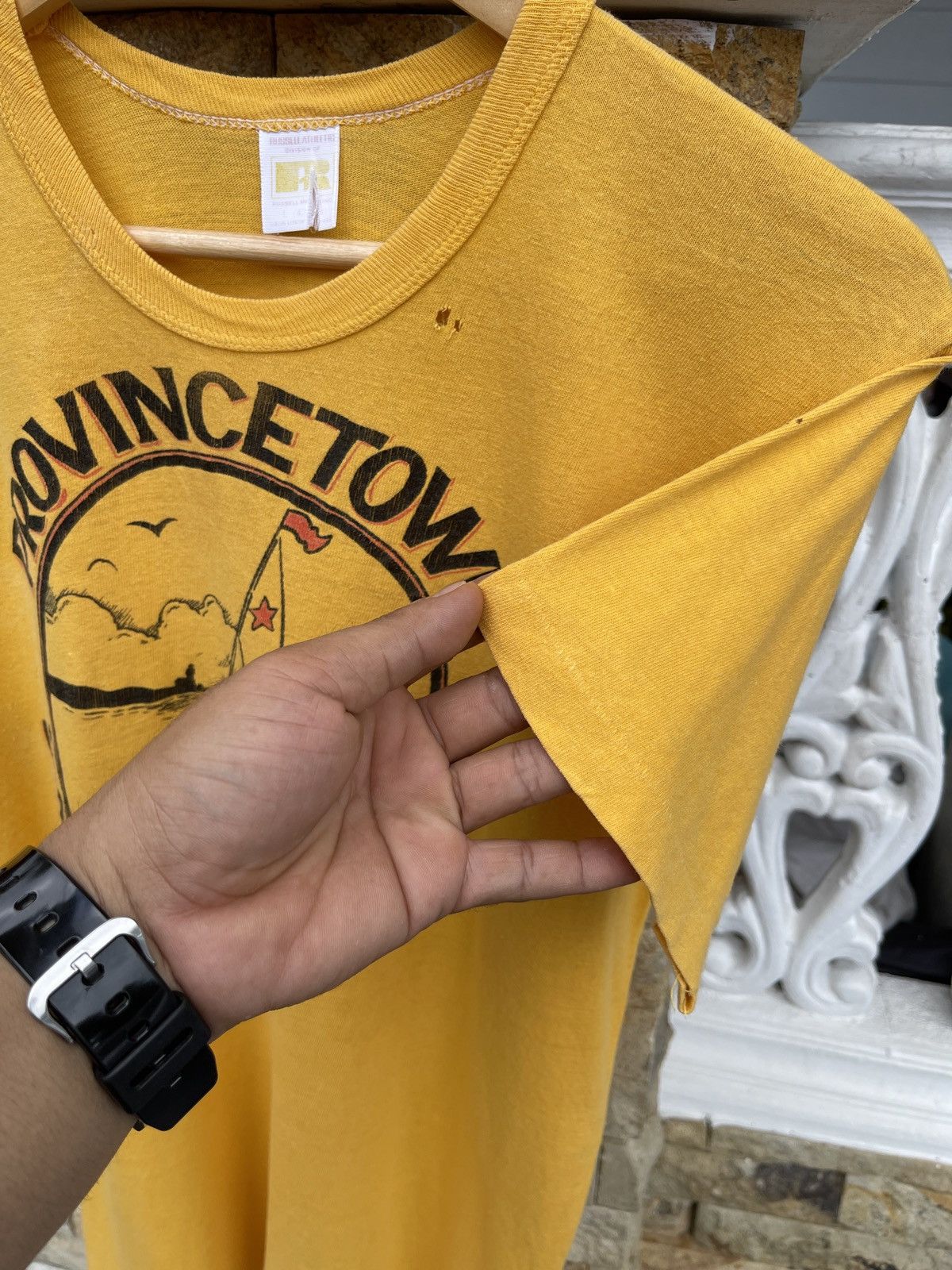 Last Drop🔥Rare🔥Vtg 70s Russell Athletics Single Stitch Tee