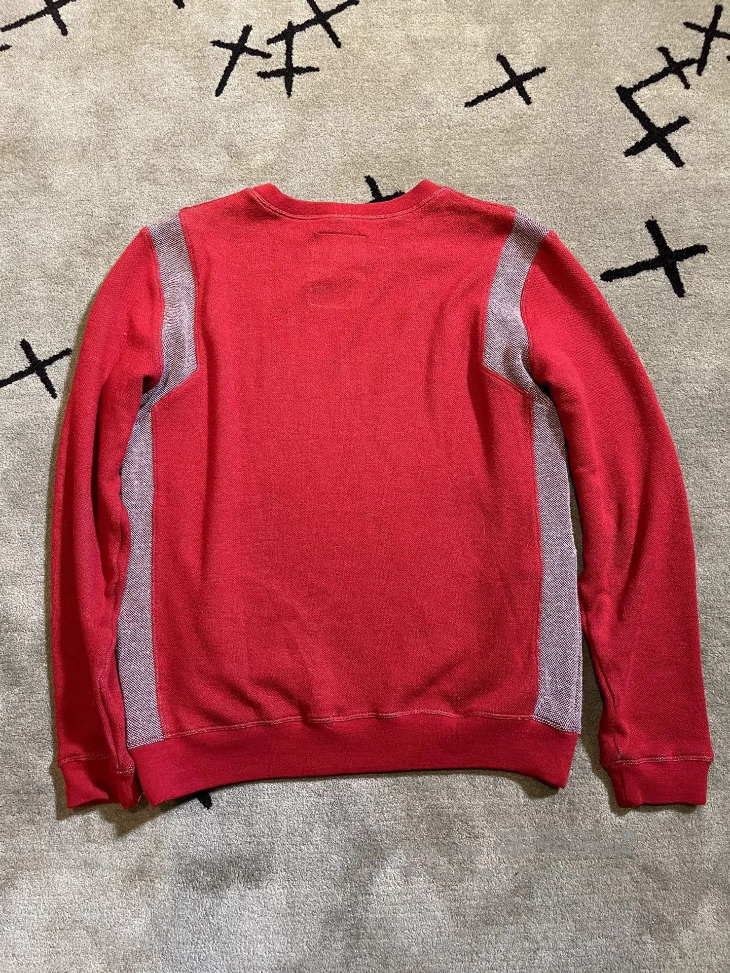 Vintage hussein chalayan red long-sleeve sweatshirt. Size US M / EU 48-50 / 2 - 6 Thumbnail