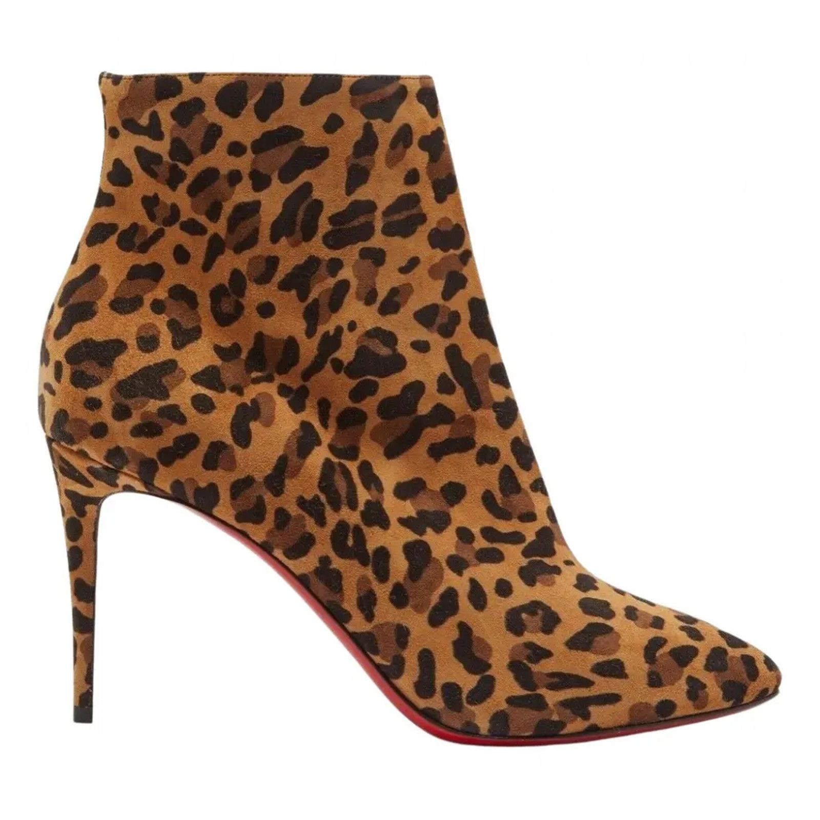 Christian Louboutin Christian Louboutin Eloise Booty 85 Black Brown Leopard Rio Size US 6 / IT 36 - 1 Thumbnail