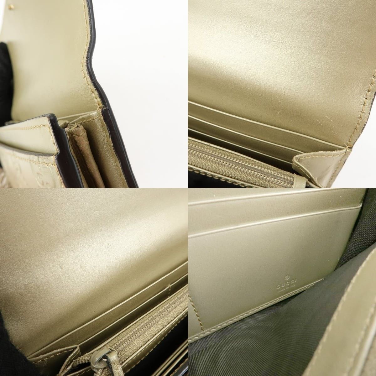 Gucci Gucci Guccissima Interlocking G Flap Wallet Patent Leather Size ONE SIZE - 7 Thumbnail