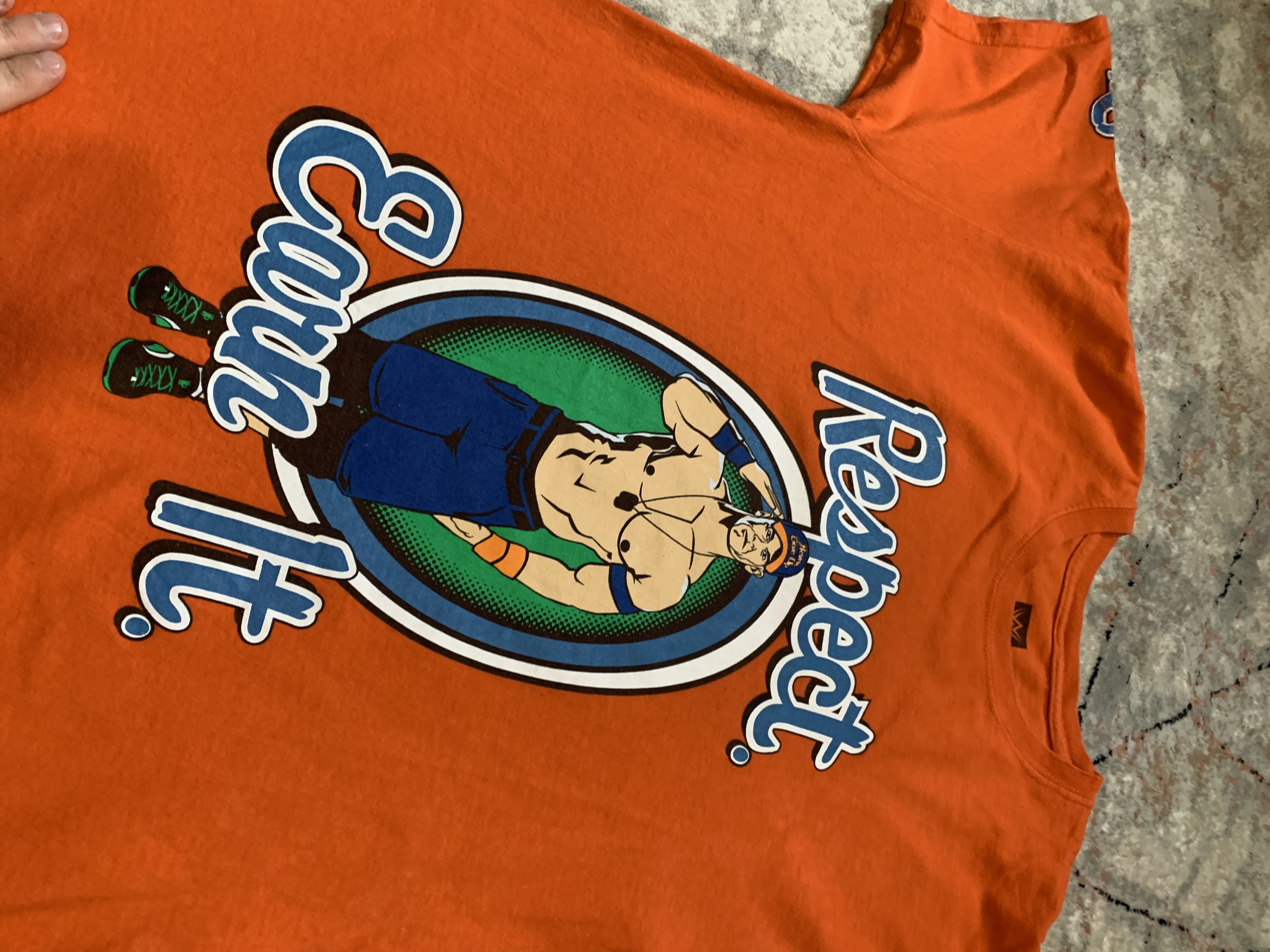WWE × WWF WWE John Cena Respect Earn It Tee Size US L / EU 52-54 / 3 - 7 Thumbnail