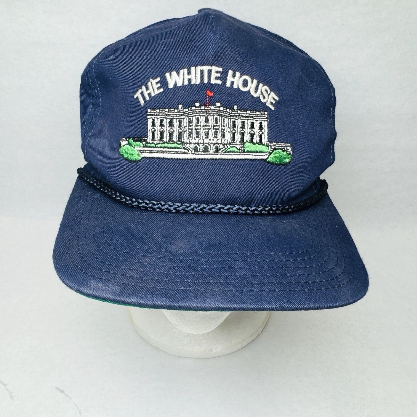 Vintage VINTAGE The White House SnapBack Hat Cap Made In USA Baseball Cap Men One Size White Adjustable USA Cap Size ONE SIZE - 3 Thumbnail