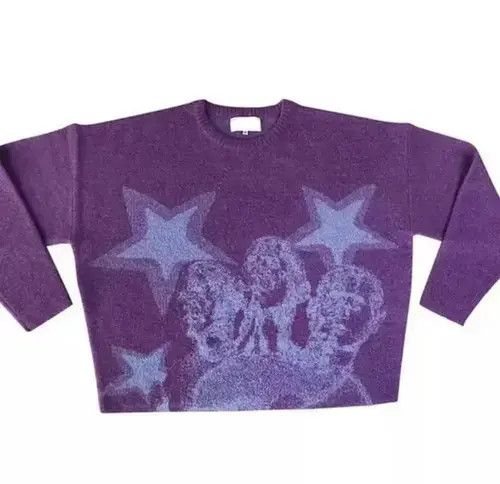VIBE Vintage Knitted Sweater Harajuku Ukiyo-e Style Size US M / EU 48-50 / 2 - 3 Thumbnail