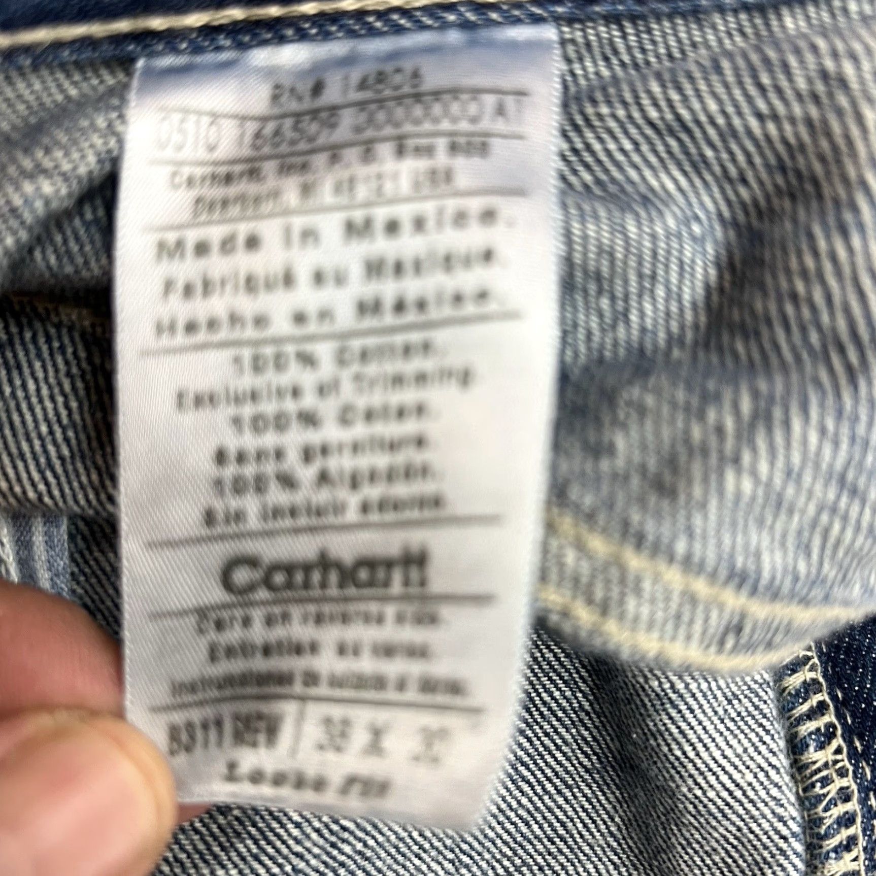 Carhartt Carhartt Loose Straight Cut-Off Denim Shorts Mens Size 38 Blue 8 Inseam Relaxed Workwear Casual Size US 38 / EU 54 - 4 Thumbnail