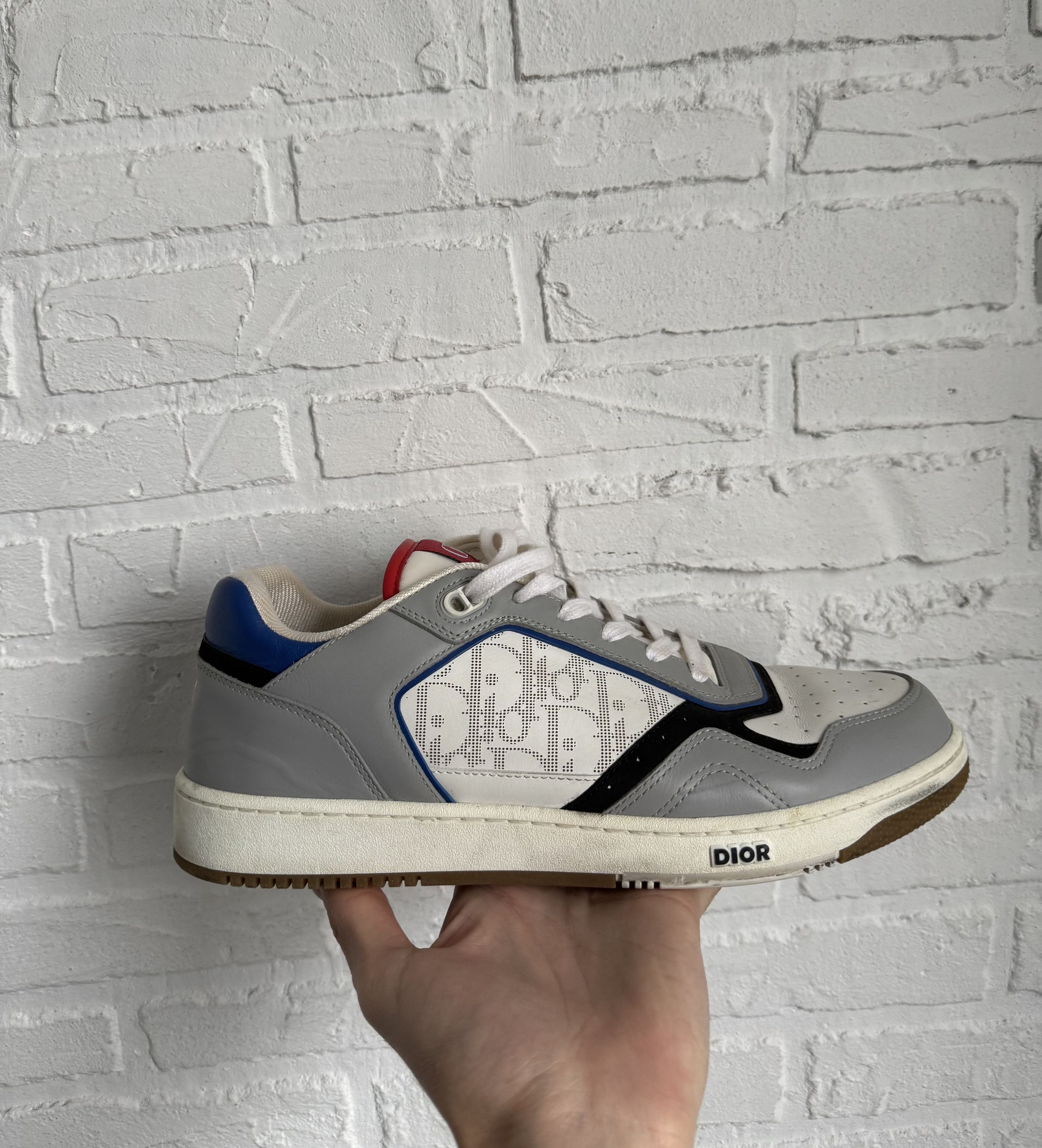Dior Dior B27 white gray low sneakers Size US 11 / EU 44 - 1 Thumbnail