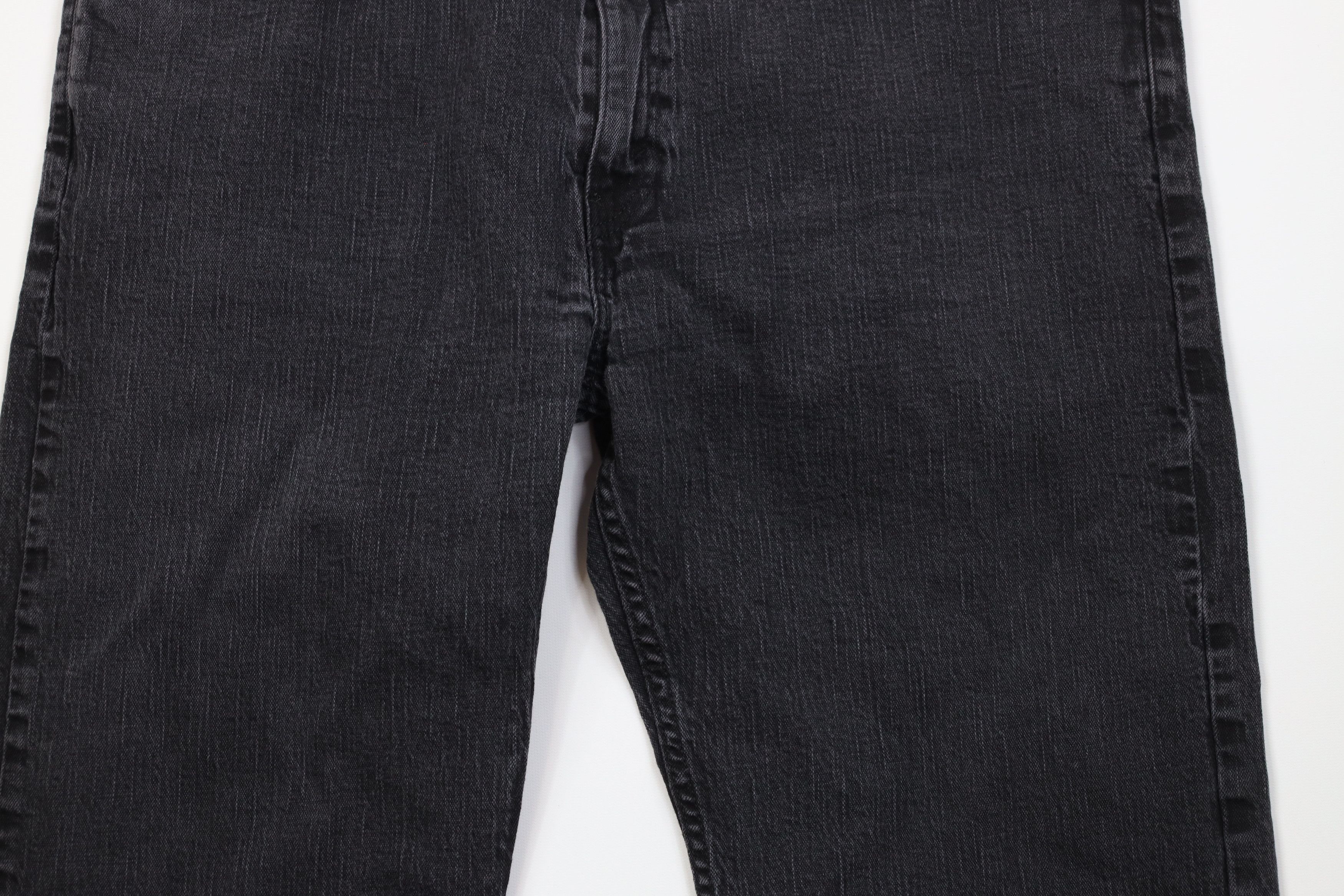 Levi's Vintage Y2K Levis 569 Straight Wide Leg Denim Jeans Black Size US 44 / EU 60 - 3 Thumbnail