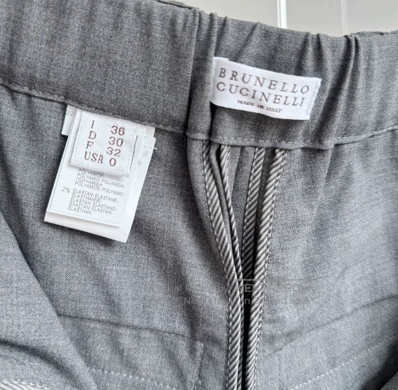 Brunello Cucinelli Brunello Cucinelli Women's gray dress pants Size 24" / US 00 / IT 34 - 7 Thumbnail
