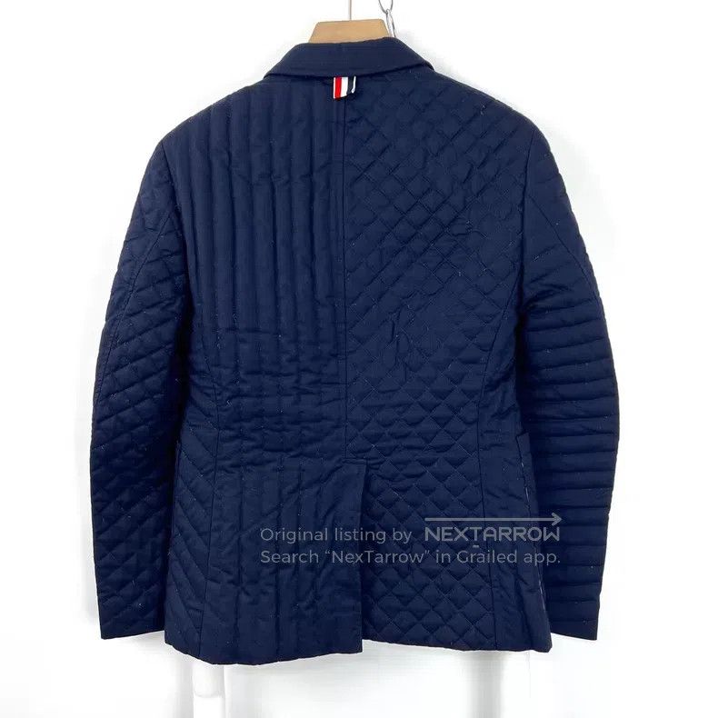 Thom Browne Thom Browne Navy blue textured down jacket Size US S / EU 44-46 / 1 - 2 Thumbnail