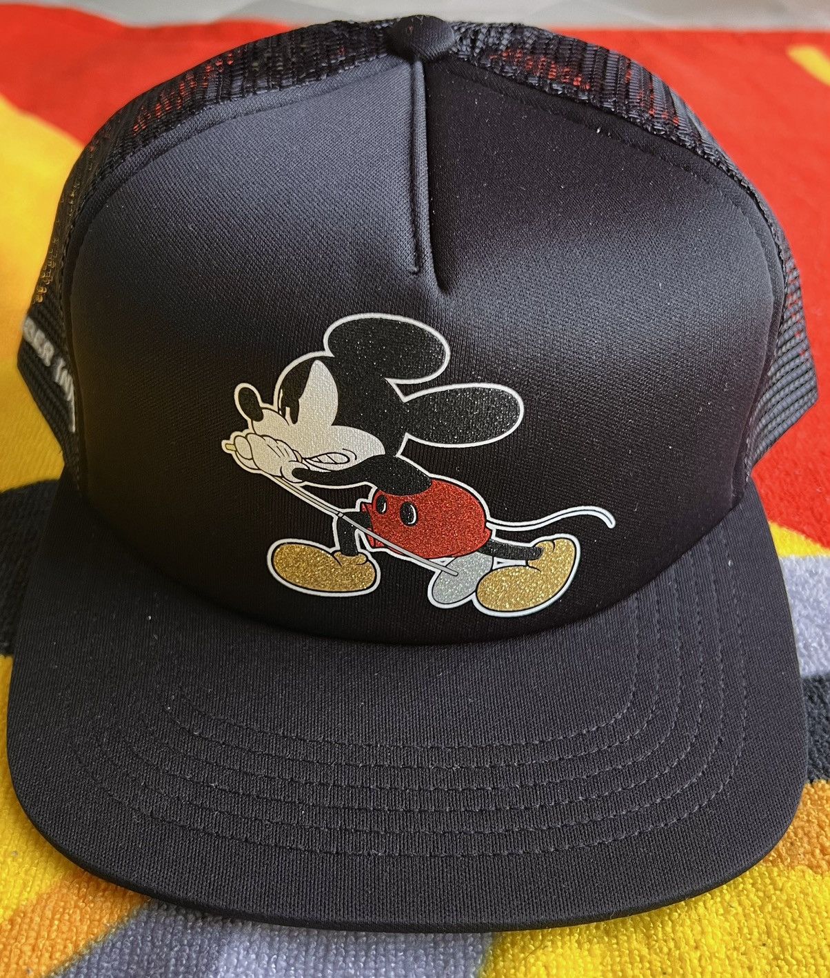Supreme Supreme Number (N)ine Mickey Mouse Mesh 5-Panel Hat Black