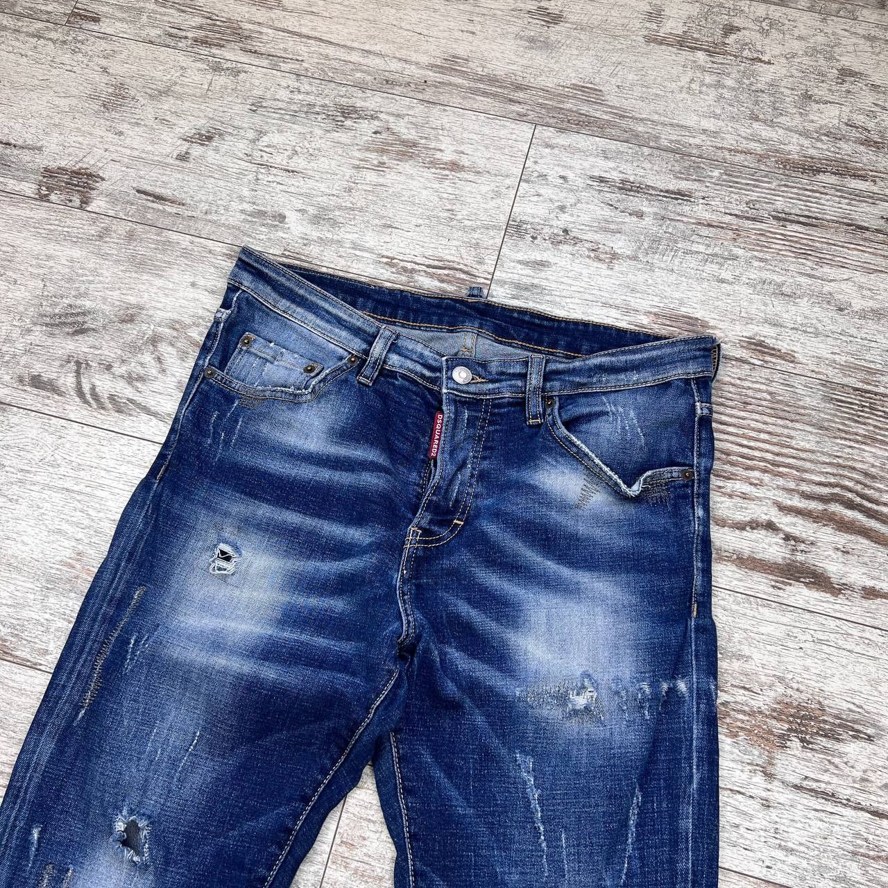 Dsquared2 Dsquared2 Men's Distressed Jeans Ripped Patched Paint Size US 32 / EU 48 - 3 Thumbnail