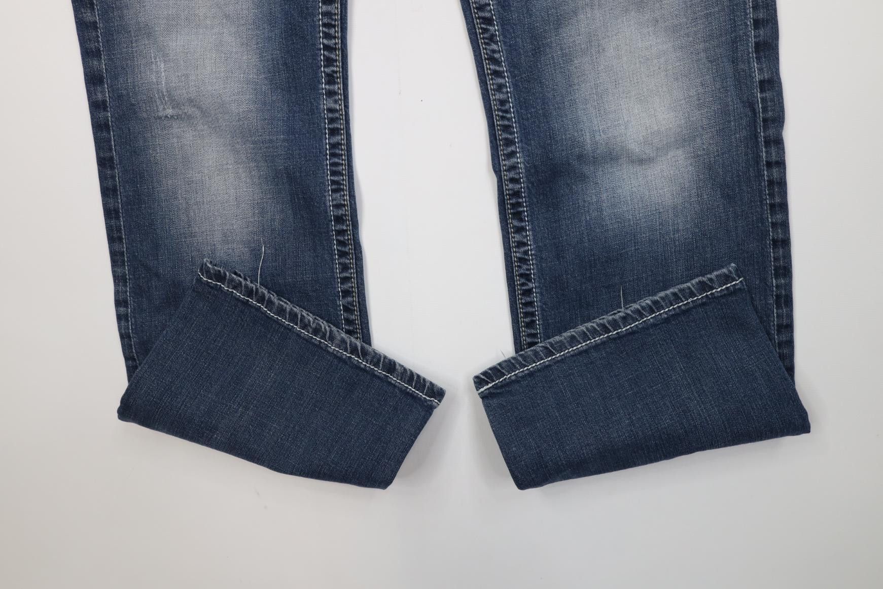 Vintage Buckle BKE Thick Stitch Stretch Carter Bootcut Jeans Blue Size US 33 - 5 Thumbnail