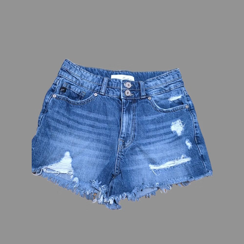 Vintage KanCan Cut-Off Shorts Womens XS Blue Denim 100% Cotton 5-Pockets Distressed Vintage No Size 26" / US 2 / IT 38 - 1 Thumbnail