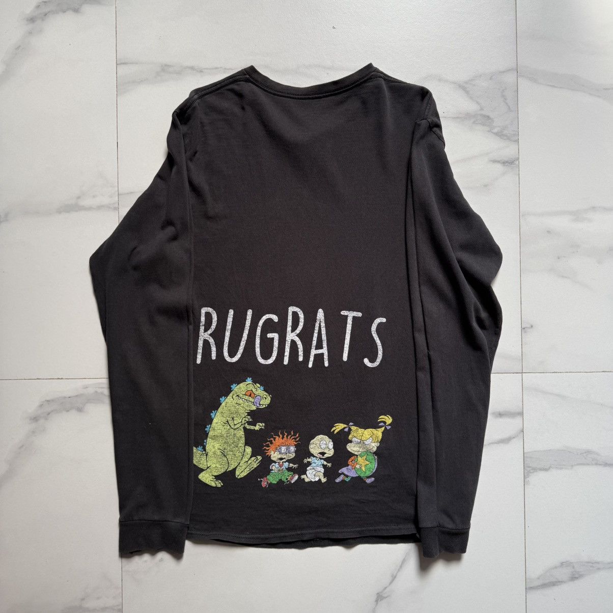 Destroy Lonely × Nickelodeon × Vintage Vintage Y2K Rugrats Distressed T-Shirt Size US S / EU 44-46 / 1 - 3 Thumbnail