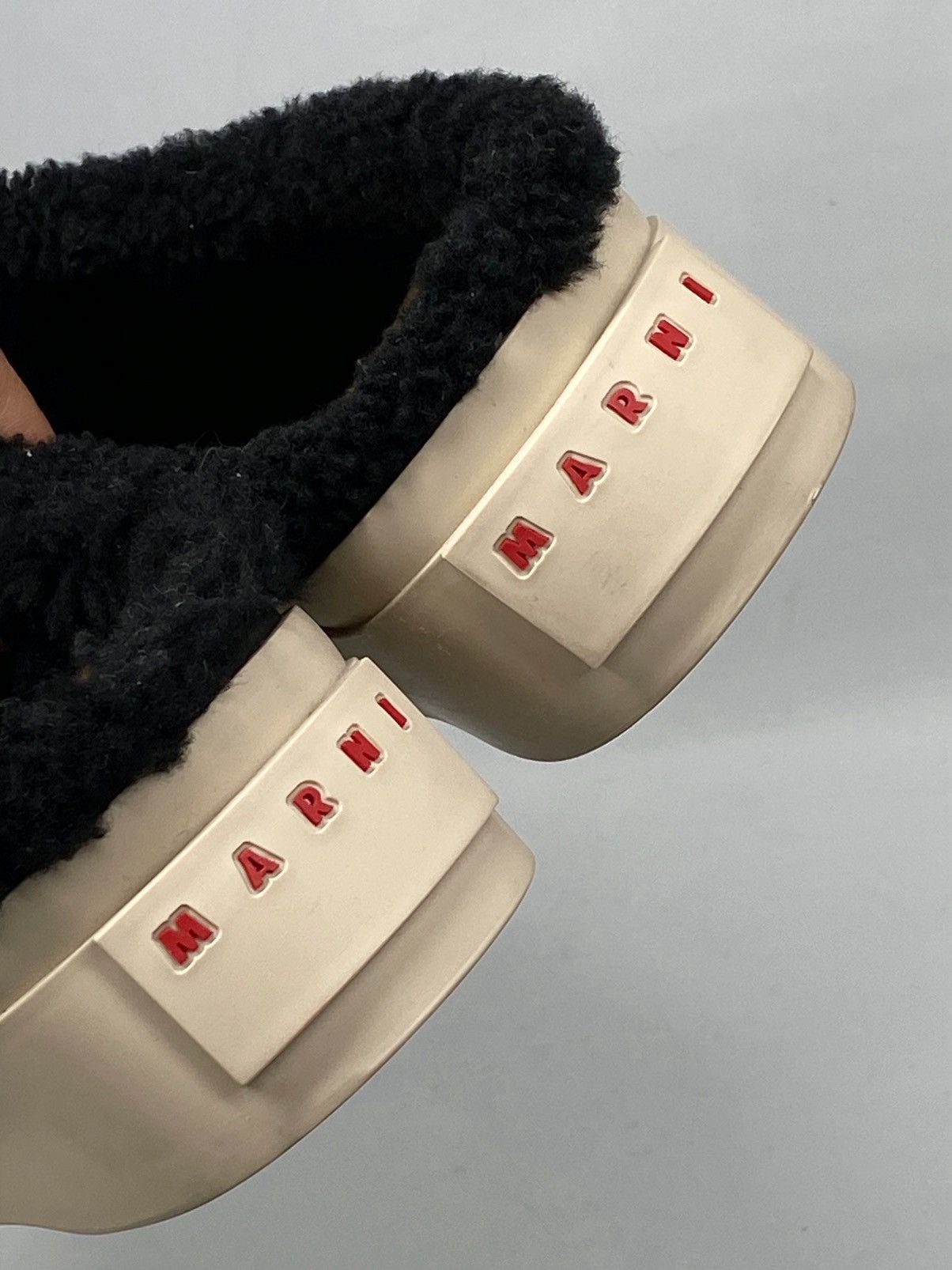Marni Marni Pablo Leather Shearling Mule Sneakers size 36 Size US 6 / IT 36 - 8 Thumbnail
