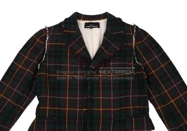 Comme des Garcons Comme Des Garcons Green retro plaid design coat Size M / US 6-8 / IT 42-44 - 5 Thumbnail