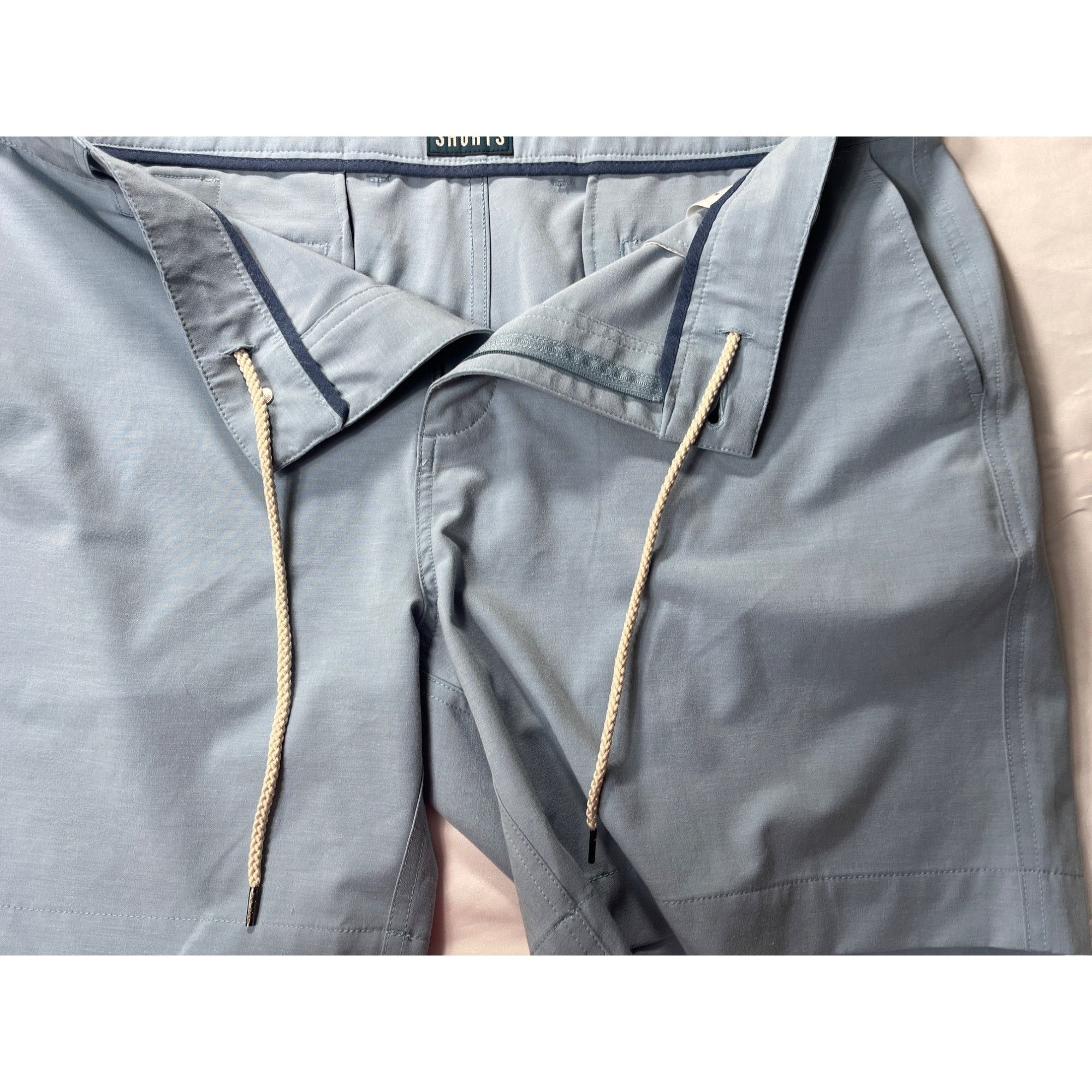 Faherty Faherty Mens Light Blue Casual Shorts Size 36 SKU 7099 Size US 36 / EU 52 - 6 Thumbnail