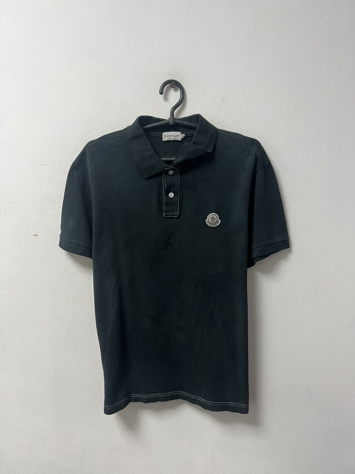 Moncler Moncler Polo T-shirt Big Logo Black Size US XL / EU 56 / 4 - 1 Thumbnail