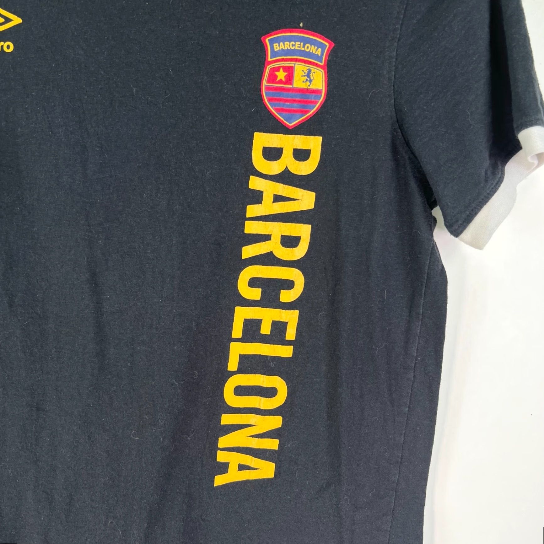 Umbro Umbro Black Barcelona Crew Neck Cotton Blend Tee T Shirt Men's S Size US S / EU 44-46 / 1 - 2 Thumbnail