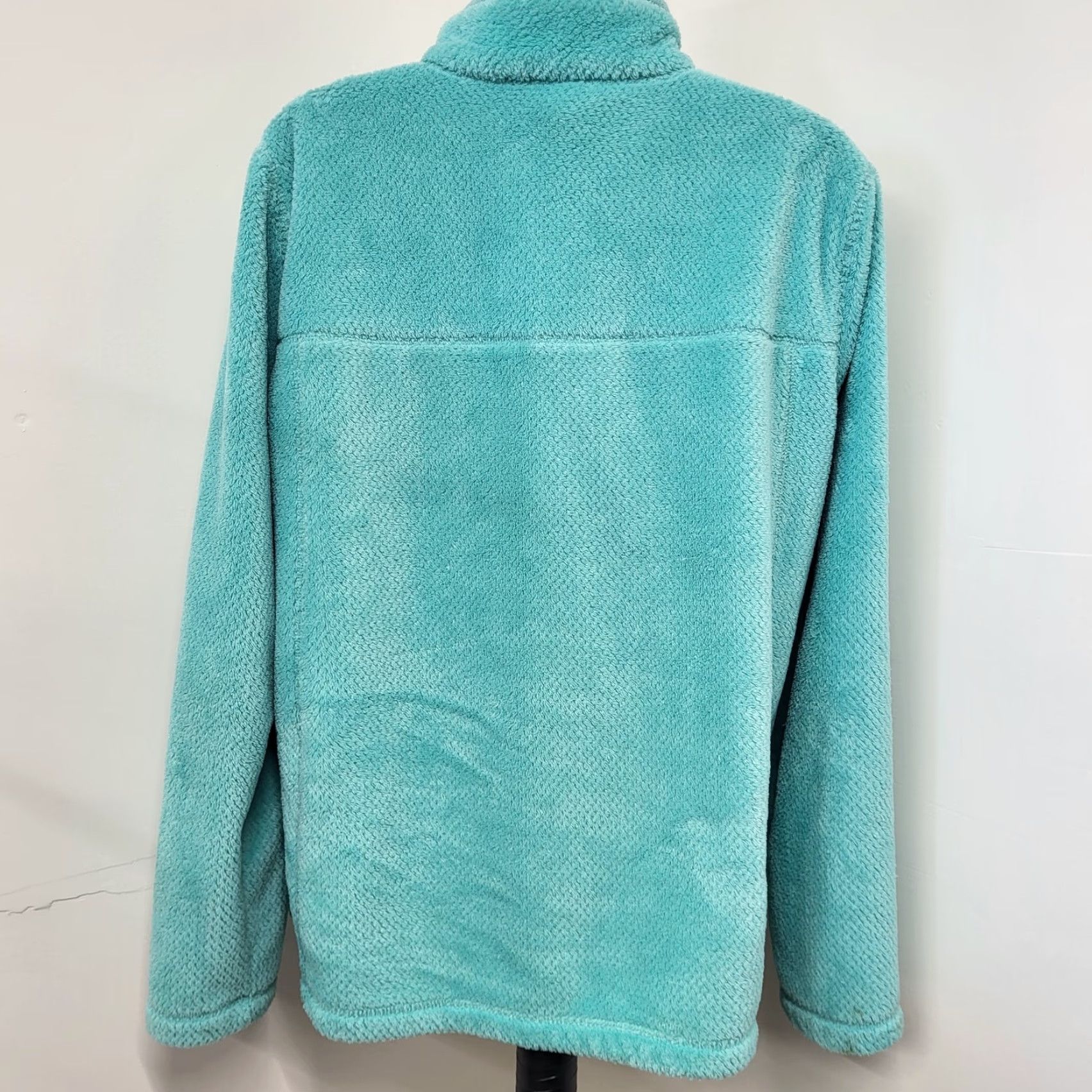 Talbots Talbots Sweater Womens Sz M Quarter Zip Pullover Turquoise Knit Long Sleeve Casual Travel Winter Spring Fall Size M / US 6-8 / IT 42-44 - 2 Thumbnail
