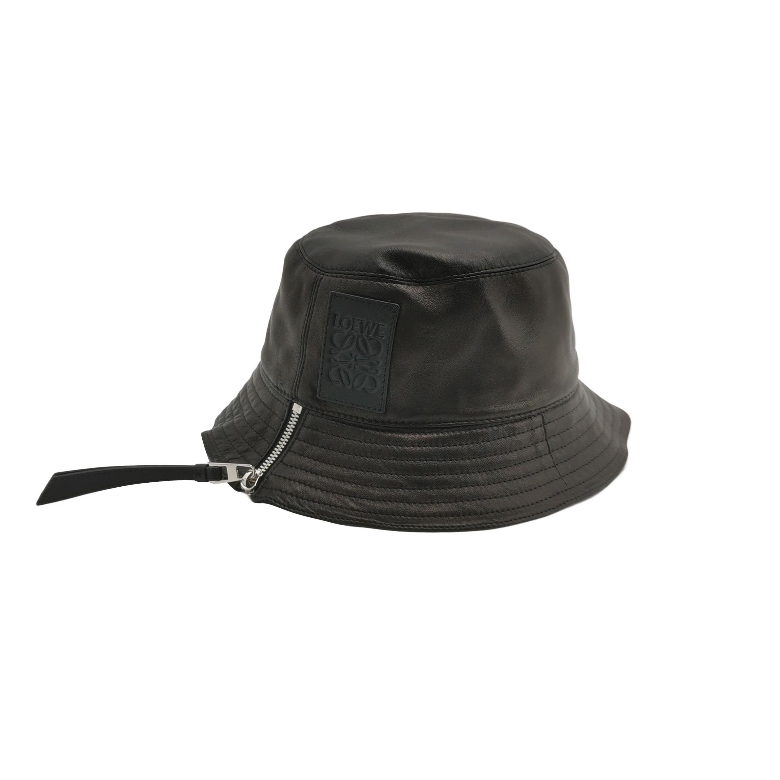 Loewe Loewe Leather Embossed Logo Bucket Hat Size 58 Size ONE SIZE - 1 Thumbnail