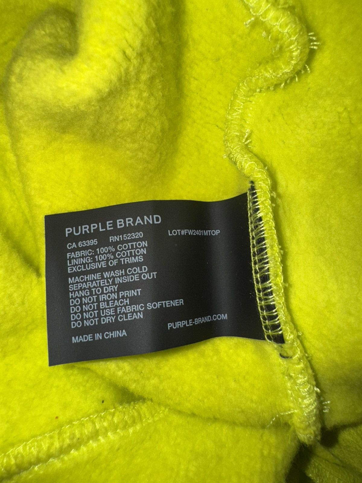 Purple PURPLE BRAND Fleece Flare Leg Pants Yellow/green Sz S New Size US 30 / EU 46 - 5 Thumbnail