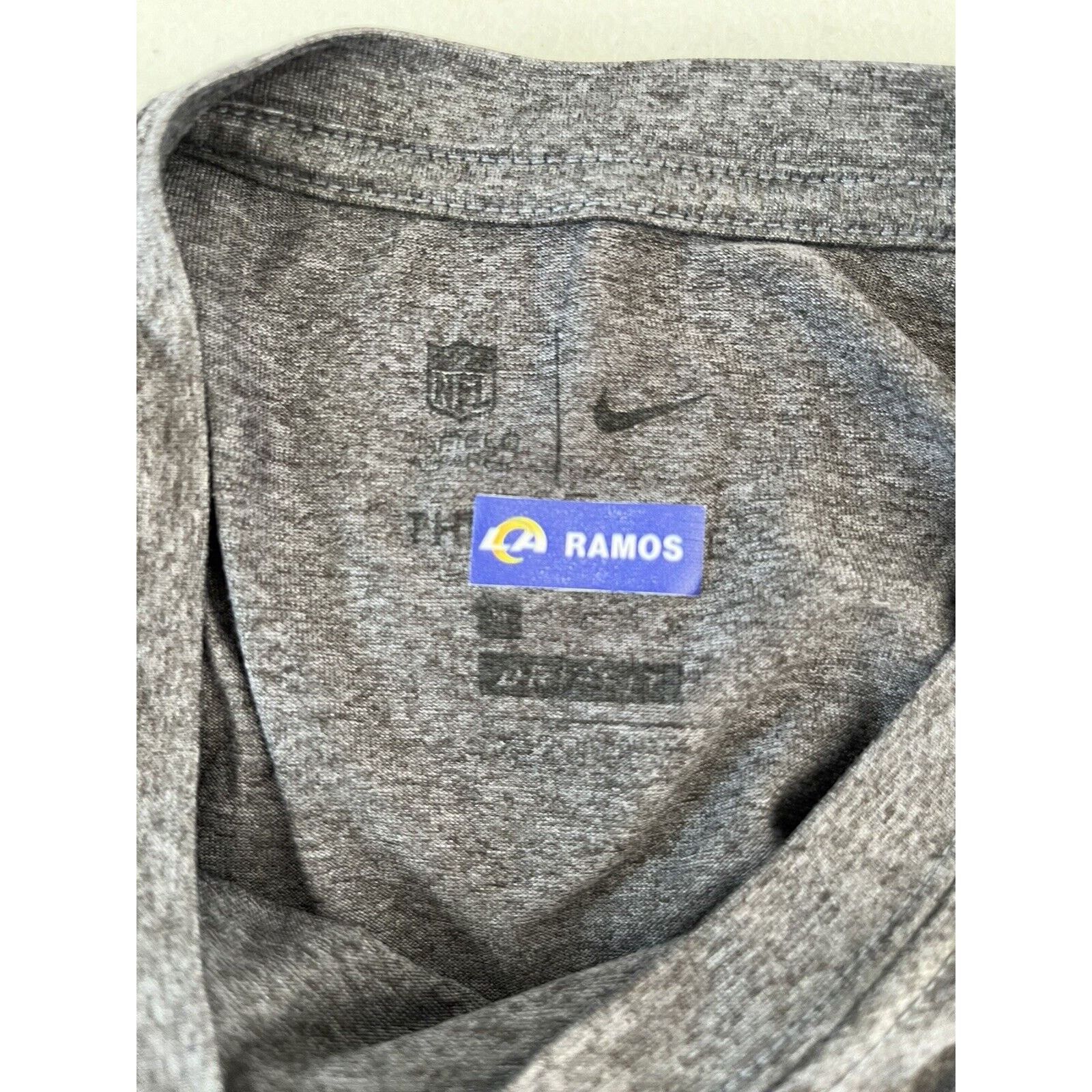 Nike Nike Los Angeles Rams On Field Shirt Mens M Gray Long Sleeve Size US M / EU 48-50 / 2 - 8 Thumbnail