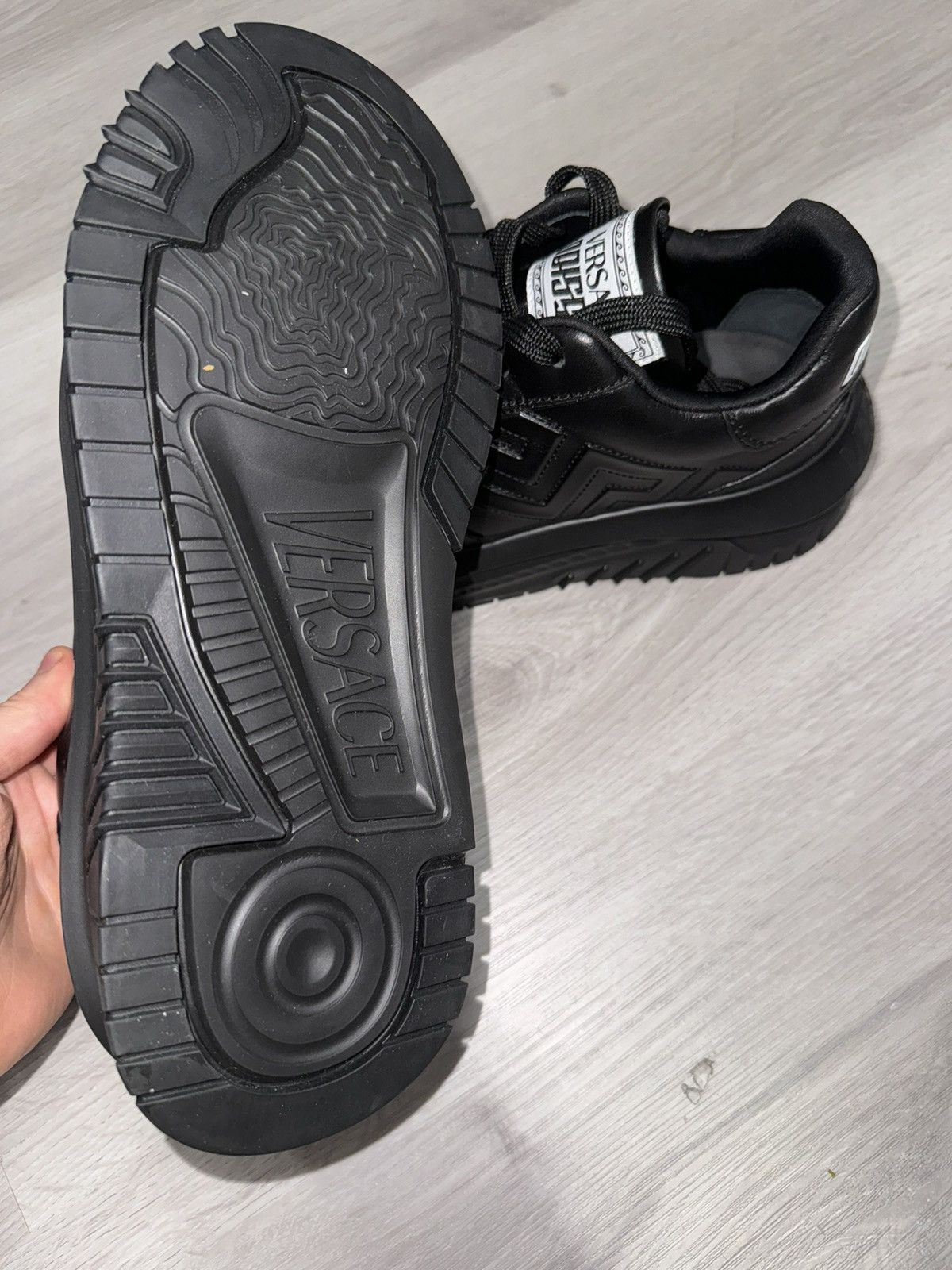 Versace Versace Black Odissea Sneakers Size US 8 / EU 41 - 4 Thumbnail