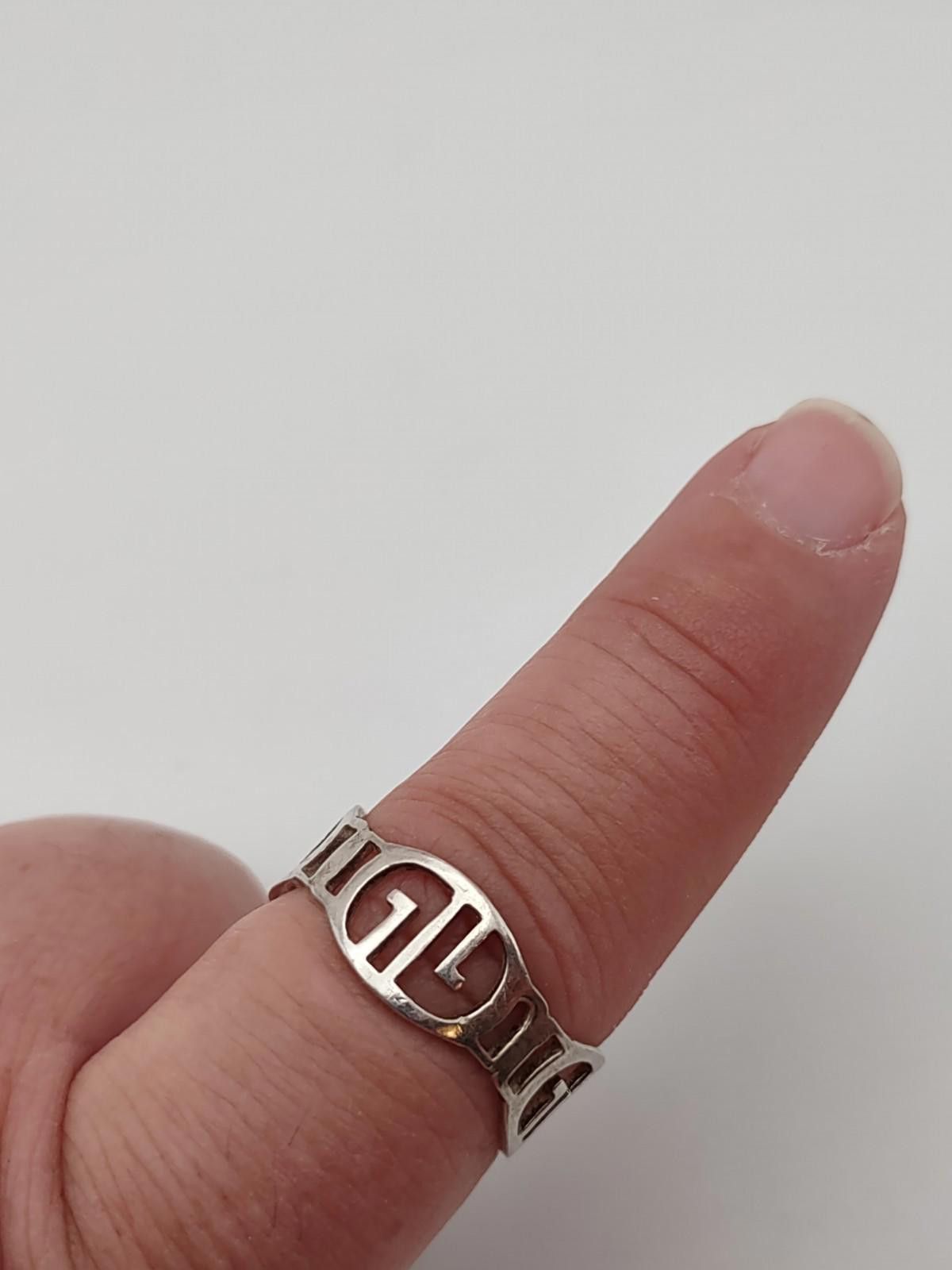 The Unbranded Brand Vintage Modernist Sterling Silver Cutout Ring Size 10.25 Size ONE SIZE - 1 Thumbnail