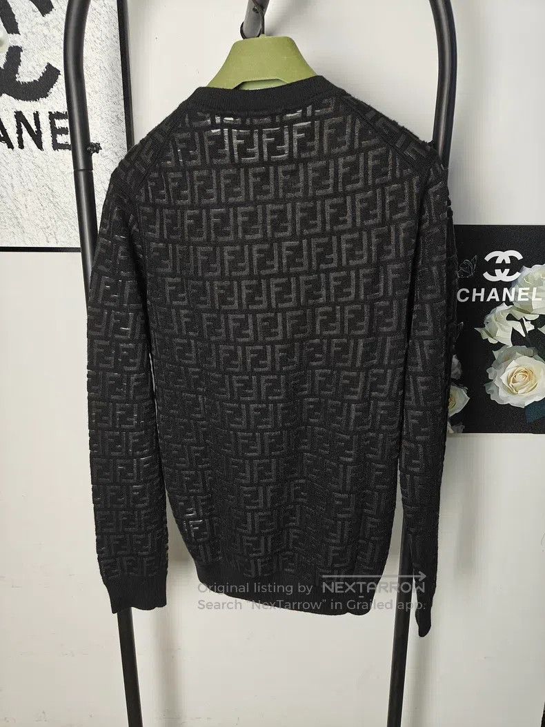 Fendi Fendi Full Print Wool Sweater Size US M / EU 48-50 / 2 - 2 Thumbnail