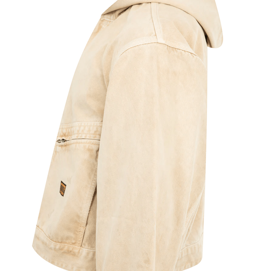 Balenciaga o1h1sh11225 Workwear Jacket in Beige Size US XXS / EU 40 - 3 Thumbnail