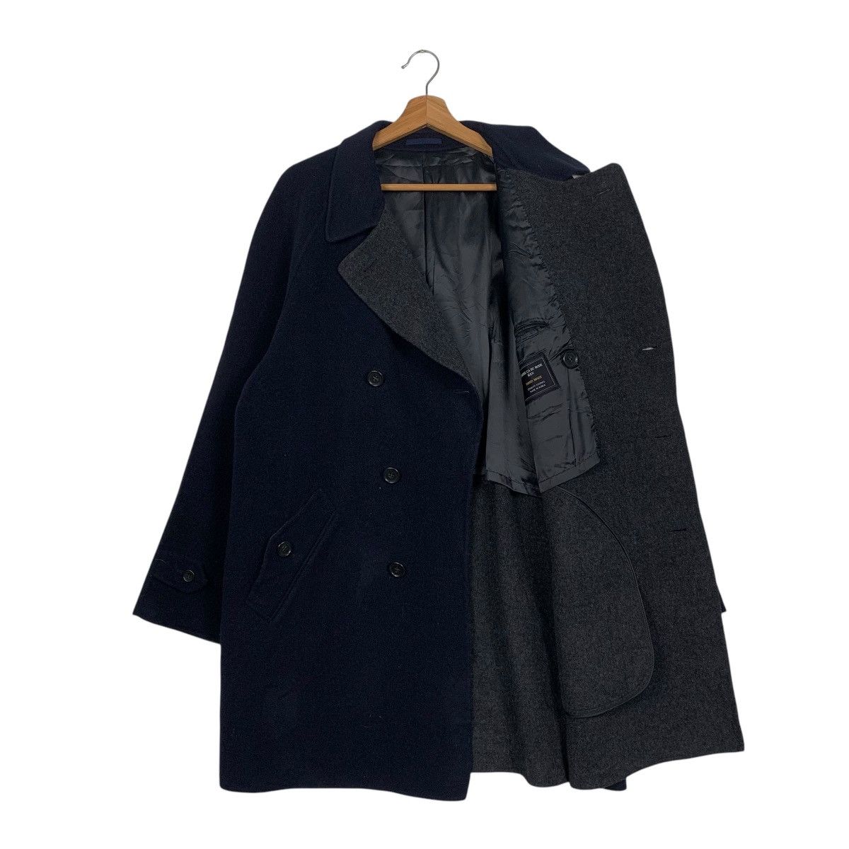 Comme Ca Ism Comme Ca Du Mode Men Wool Double Breasted Coat Size US L / EU 52-54 / 3 - 9 Thumbnail