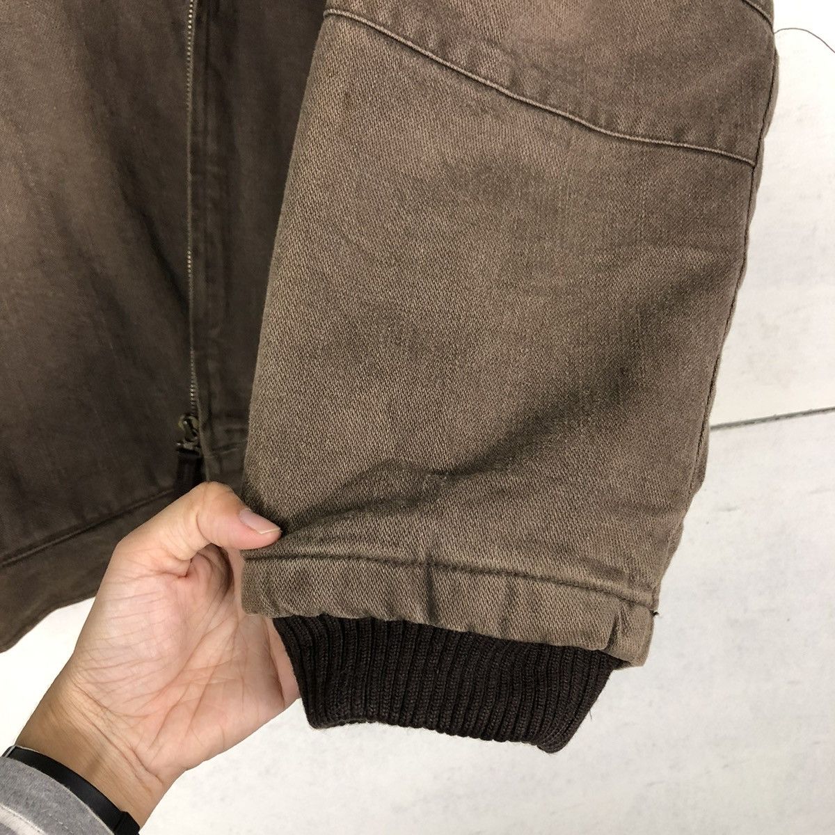 Japanese Brand 🔥VINTAGE BIKER JACKET CONTRASTRICK ISSEY MIYAKE Size US XL / EU 56 / 4 - 15 Thumbnail