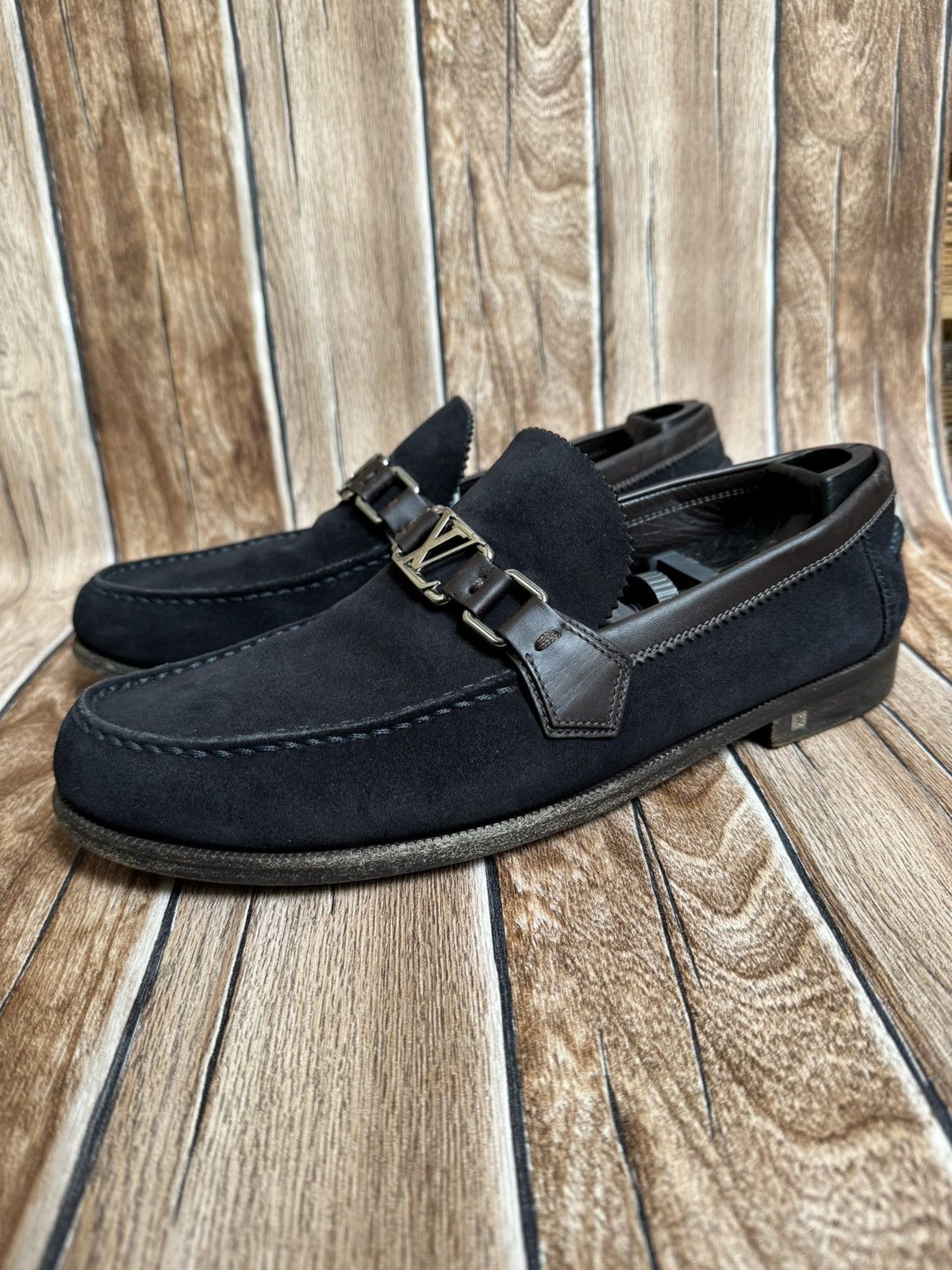 Louis Vuitton suede leather loafers Size US 9.5 / EU 42-43 - 1 Thumbnail