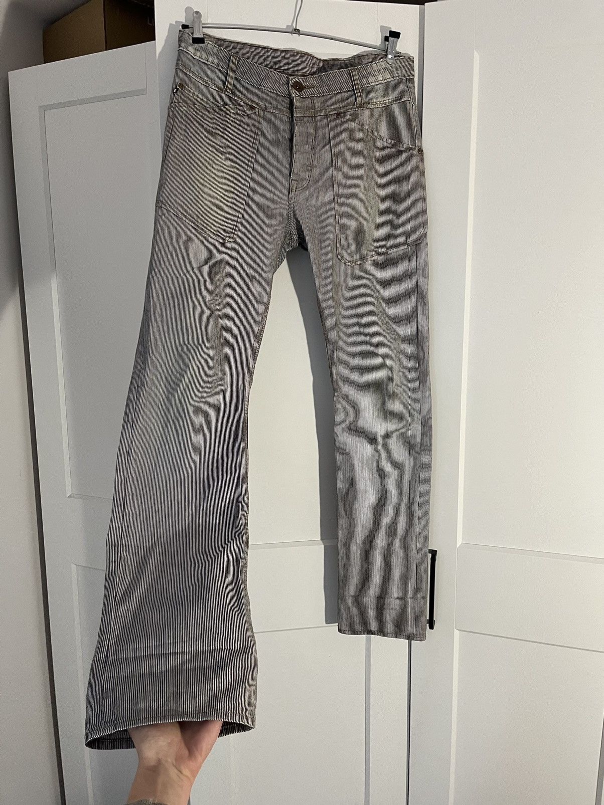 Japanese Brand × Number (N)ine Vintage striped workwear pants Kapital style Size US 32 / EU 48 - 7 Thumbnail