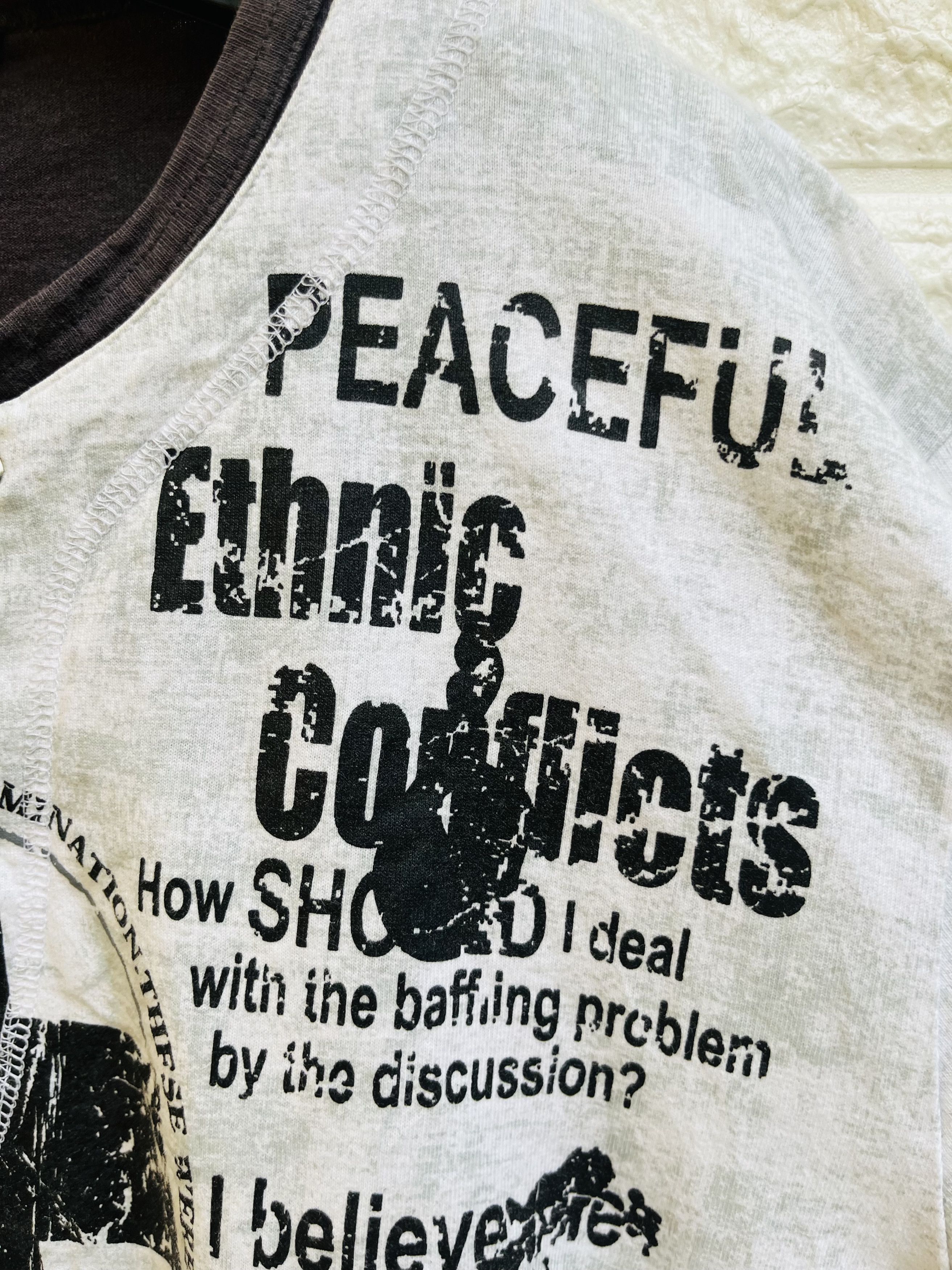 Japanese Brand Vintage Beaumere Stop War Designer Fashion Style Size US M / EU 48-50 / 2 - 8 Thumbnail