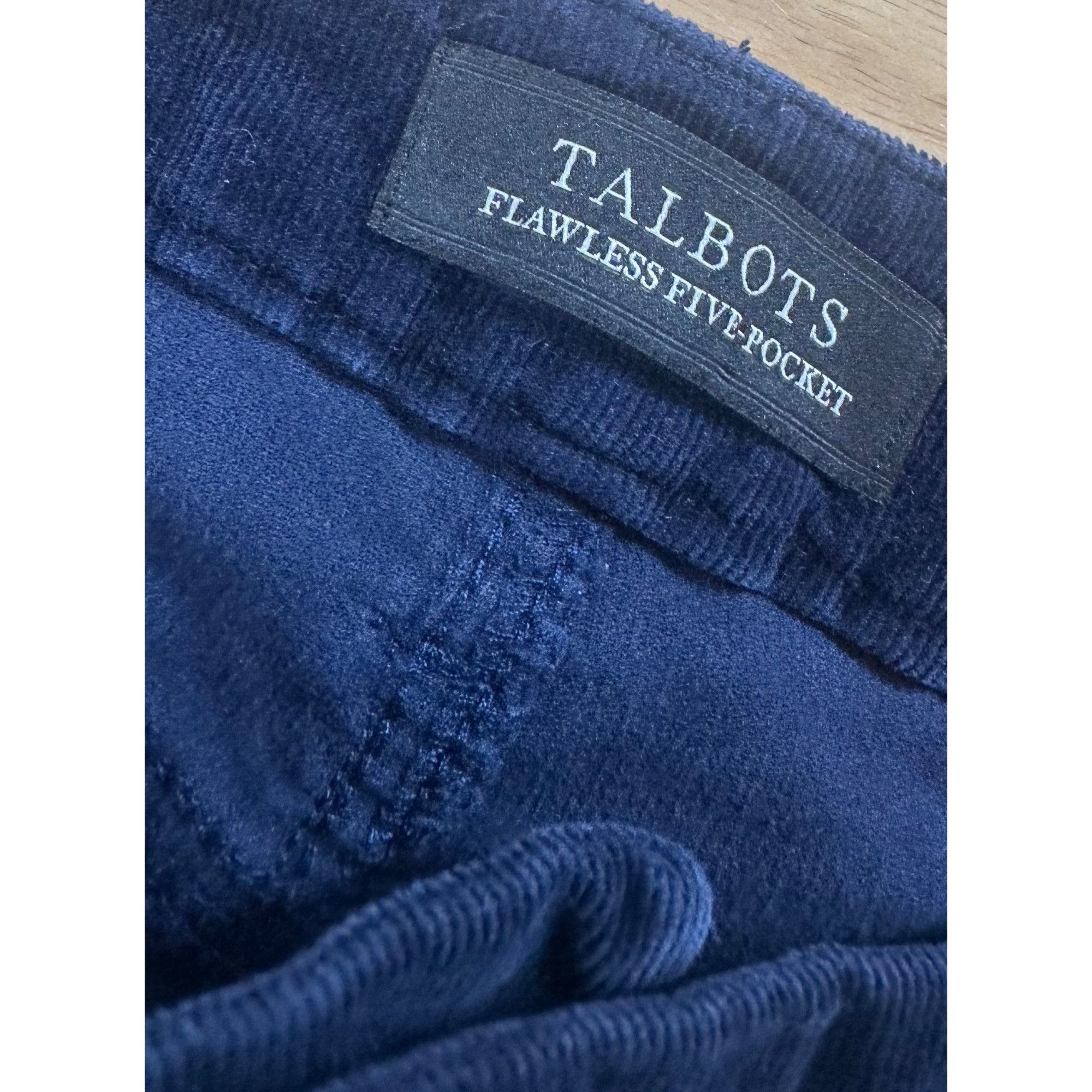 Talbots Talbots Corduroy Flawless Five Pocket Slim Ankle Pants Navy Size 32" / US 10 / IT 46 - 7 Thumbnail
