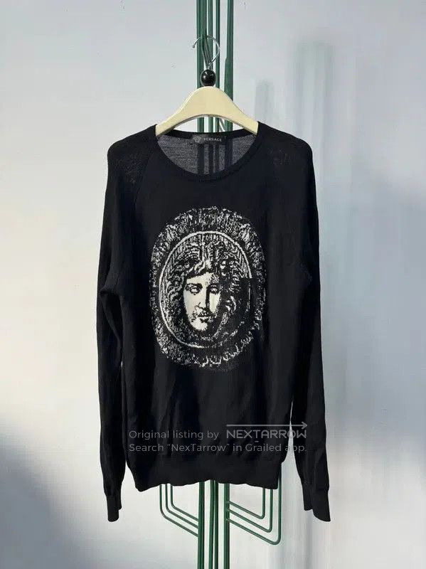 Versace Versace Black Medusa Long Sleeve Pullover . Size US L / EU 52-54 / 3 - 1 Thumbnail