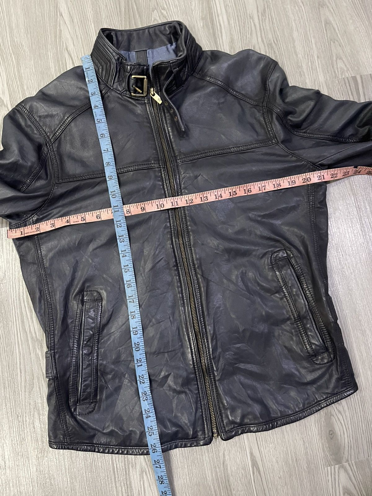 Massimo Dutti Leather Sheep Skin Bikers Jacket Size US M / EU 48-50 / 2 - 13 Thumbnail