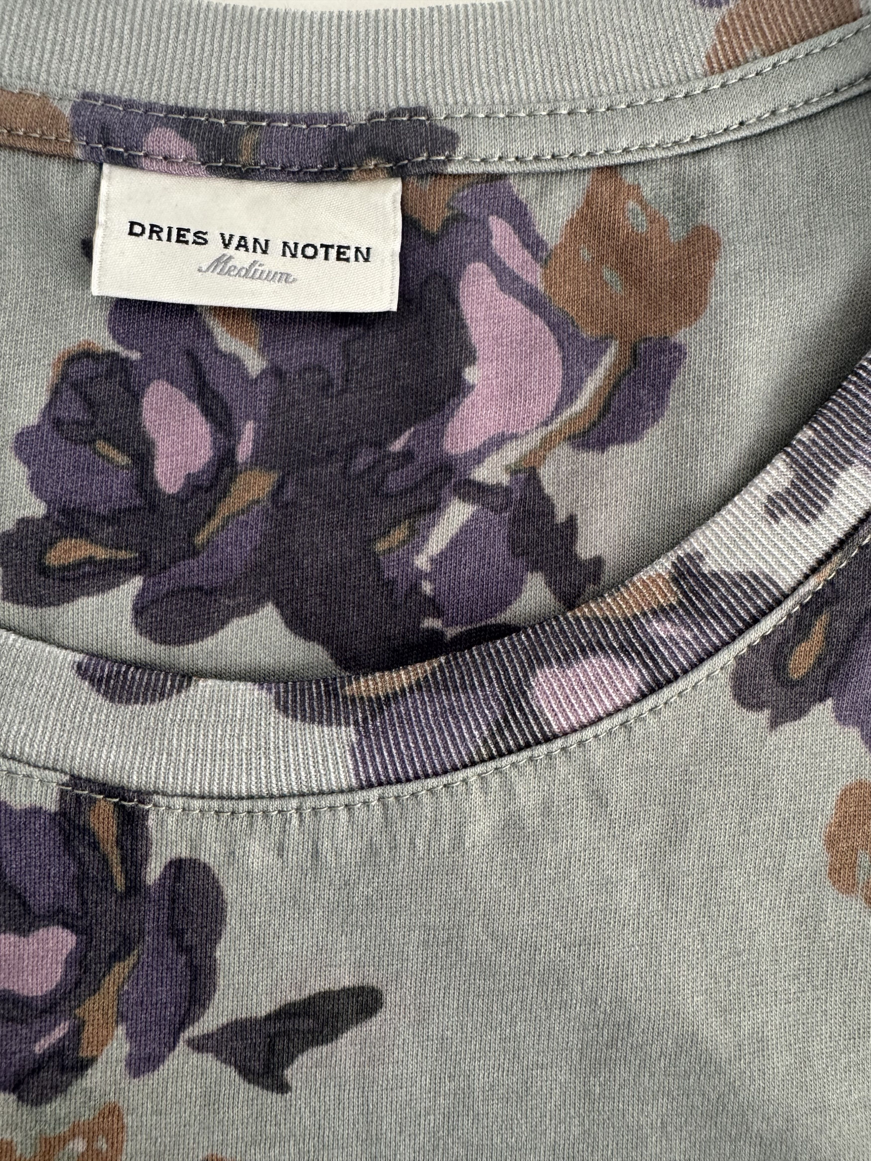 Dries Van Noten Hefiz Floral Print Jersey Top Size M / US 6-8 / IT 42-44 - 3 Thumbnail