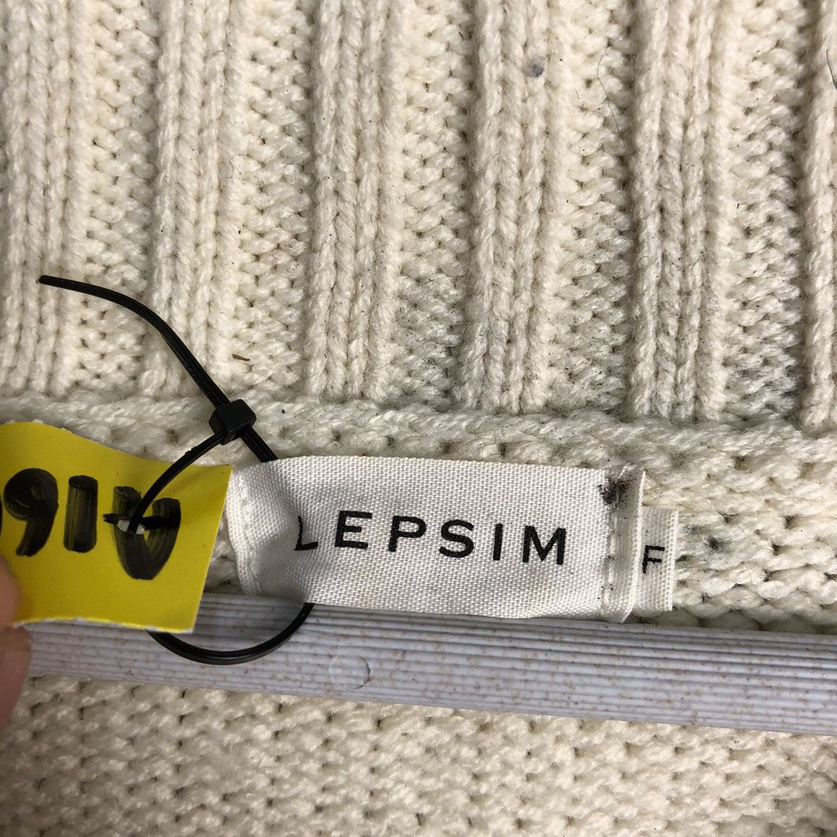 Homespun Knitwear × Japanese Brand Lepsim White cable Knitwear sweatshirt #A1661 Size M / US 6-8 / IT 42-44 - 10 Thumbnail
