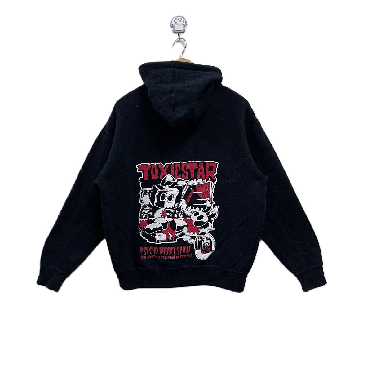 Japanese Brand Toxic Star Psycho Rabbit Show Hoodie Zipper Size US L / EU 52-54 / 3 - 1 Thumbnail
