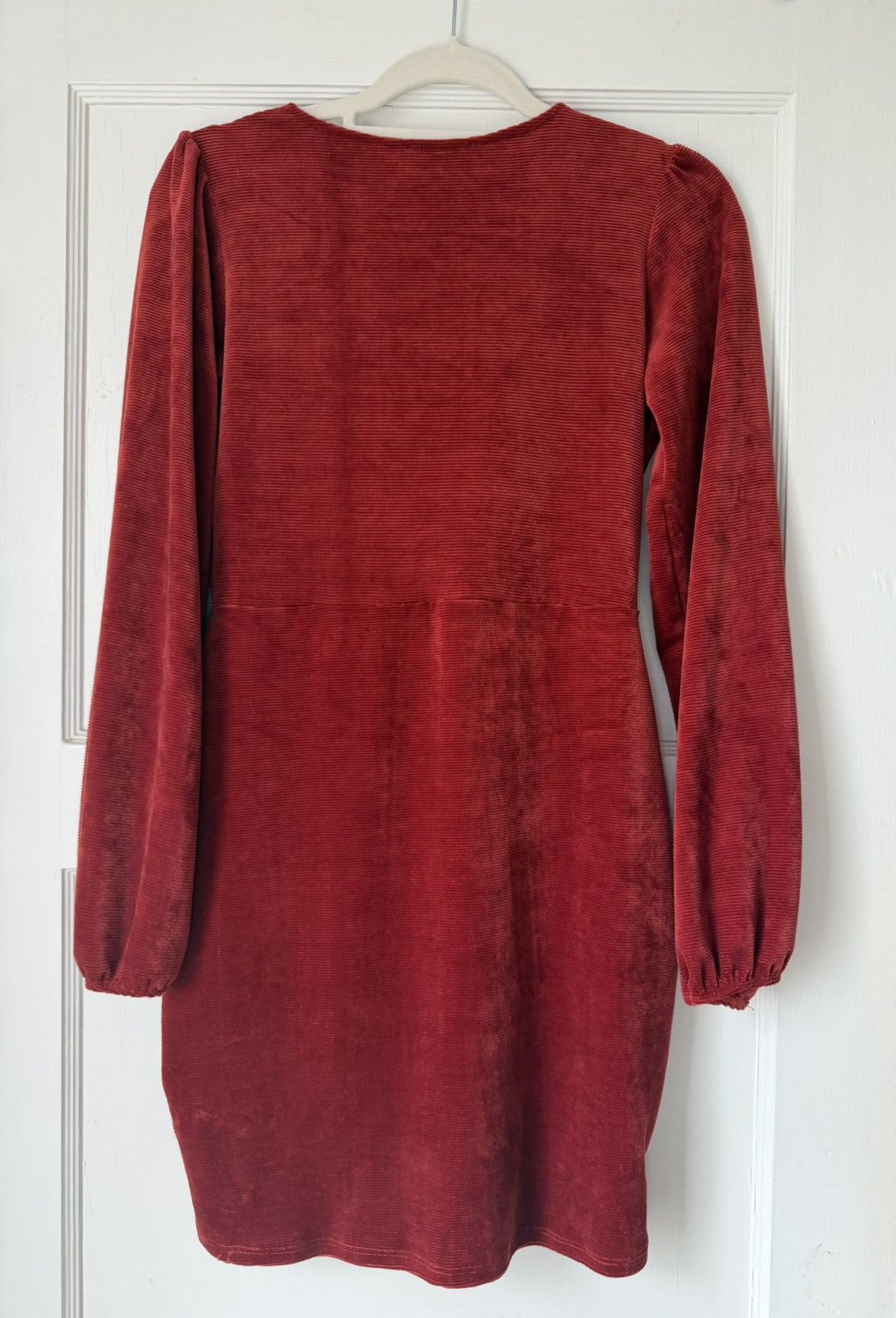 Other Blue Blush Deep Red / Terracotta Long Sleeve Dress Size M / US 6-8 / IT 42-44 - 2 Thumbnail