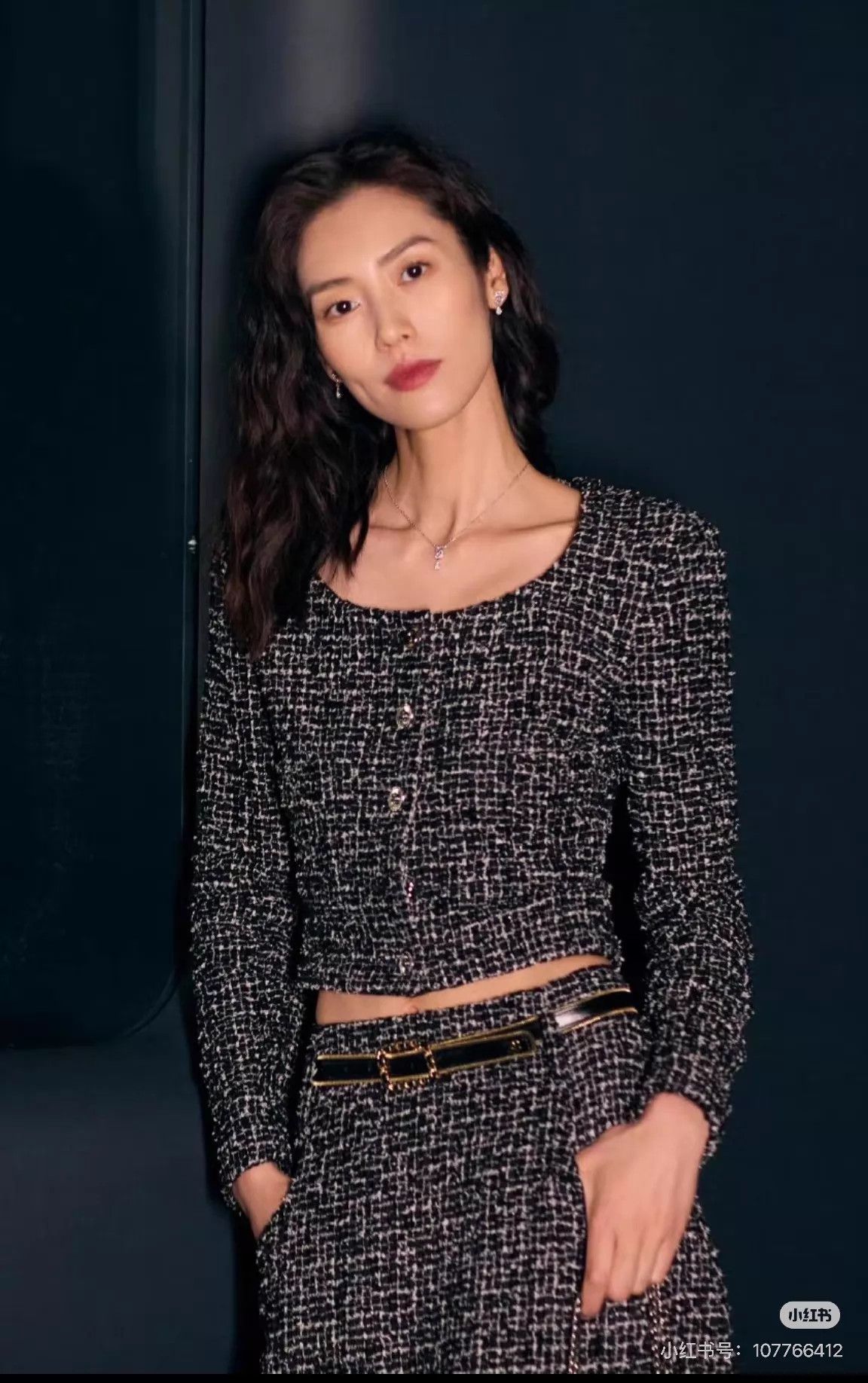 Chanel Chanel 24B Black White Glen Tweed Crew Jacket 34 Size XS / US 0-2 / IT 36-38 - 5 Thumbnail