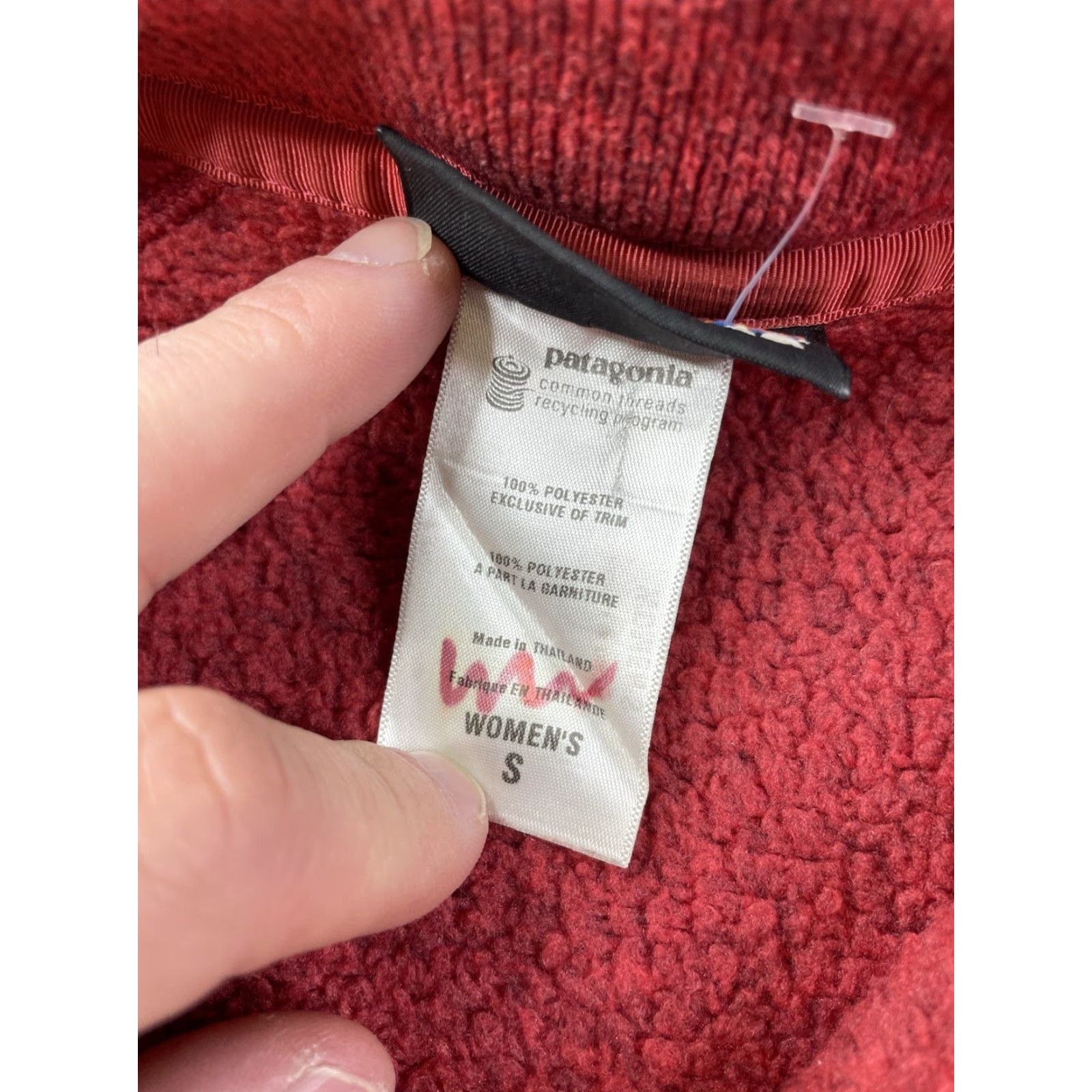 Patagonia Patagonia Better Sweater 1/4 Zip Fleece Jacket Womens Small Red 25615 Size S / US 4 / IT 40 - 3 Thumbnail