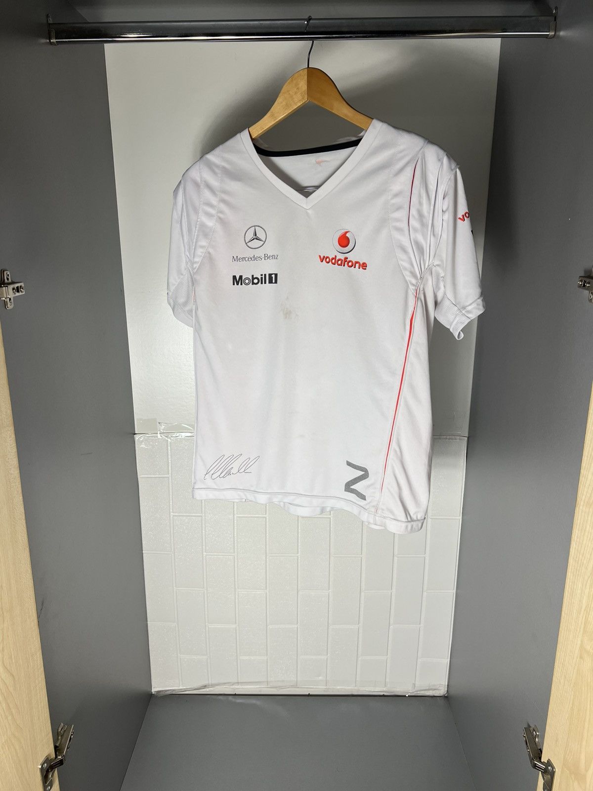NASCAR VINTAGE MERCEDES BENZ MCLAREN RACING RETRO T-SHIRT Y2K 90s Size US M / EU 48-50 / 2 - 8 Thumbnail