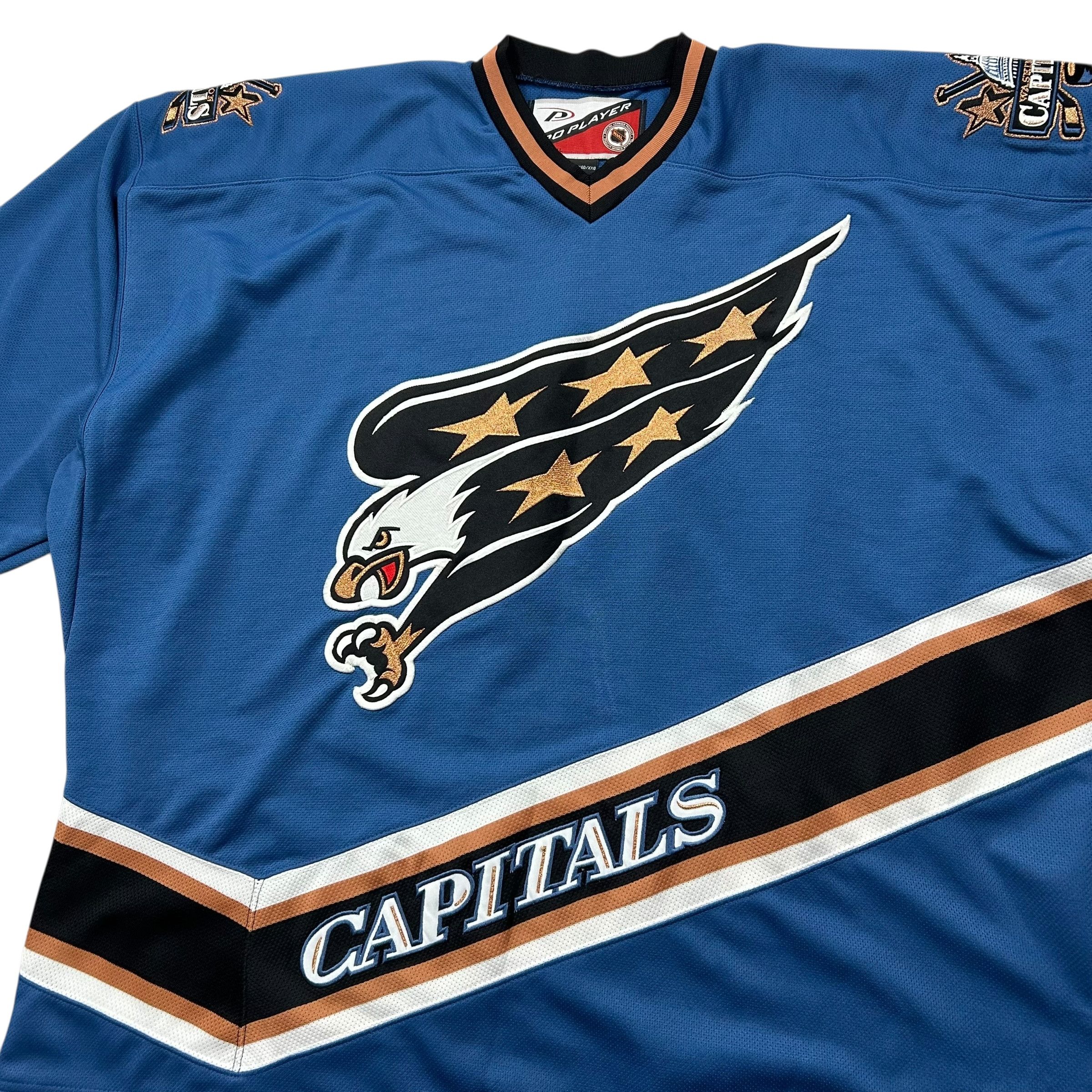 NHL VTG 90s WASHINGTON CAPITALS PRO PLAYER HOCKEY JERSEY Size US XXL / EU 58 / 5 - 2 Thumbnail
